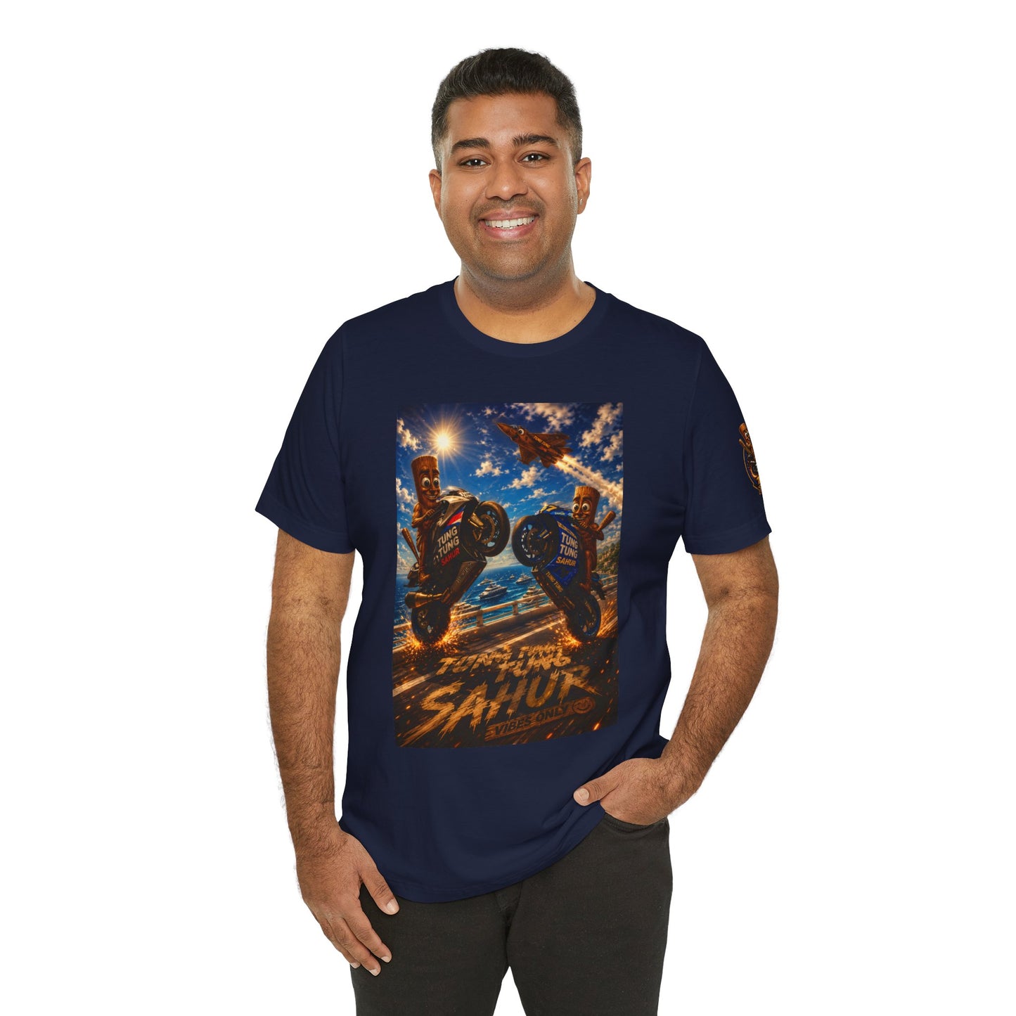 Motorcycle Stunt Tee — Sahara Riders Graphic T-Shirt