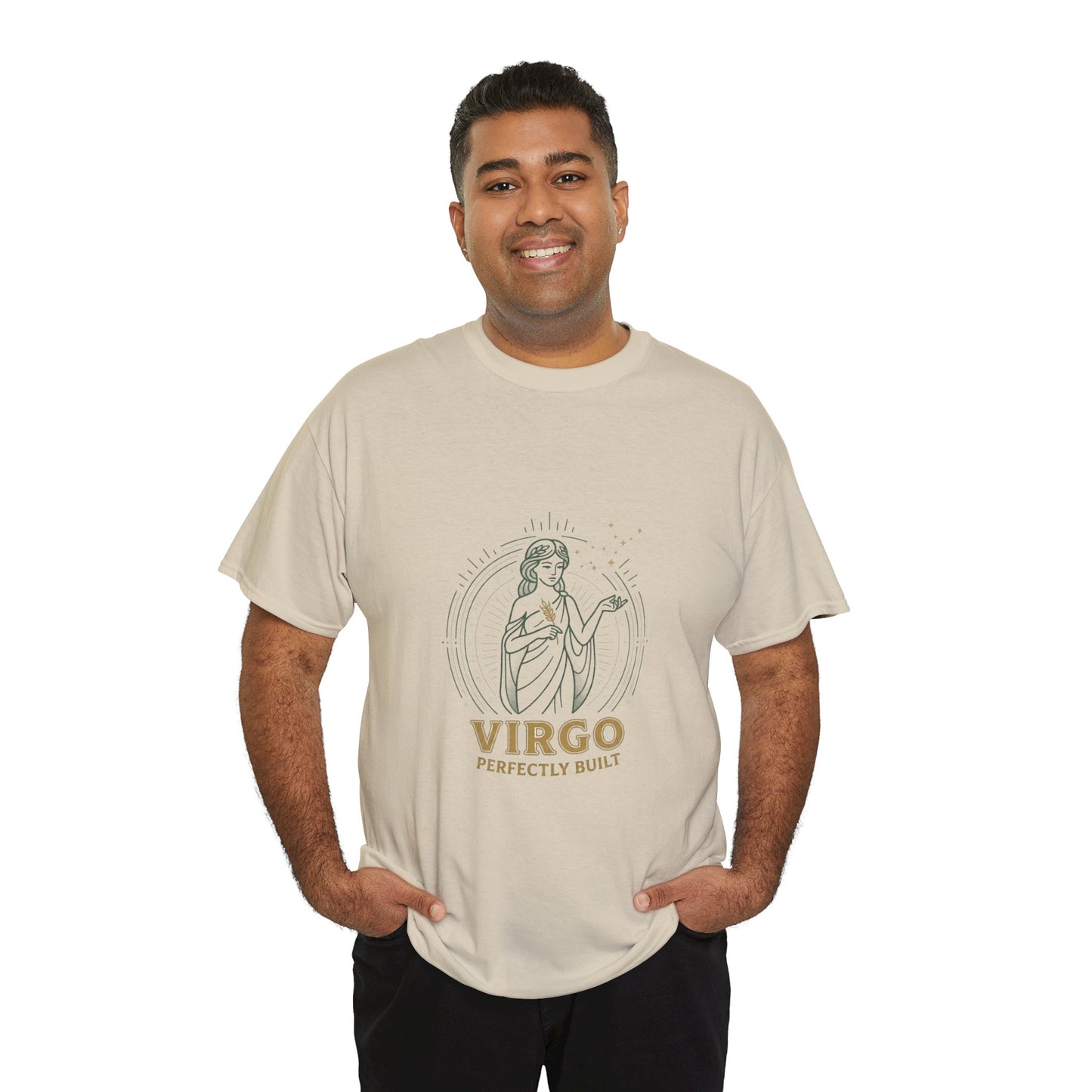 Virgo 'Perfectly Built' Zodiac T-Shirt — Astrology Graphic Tee