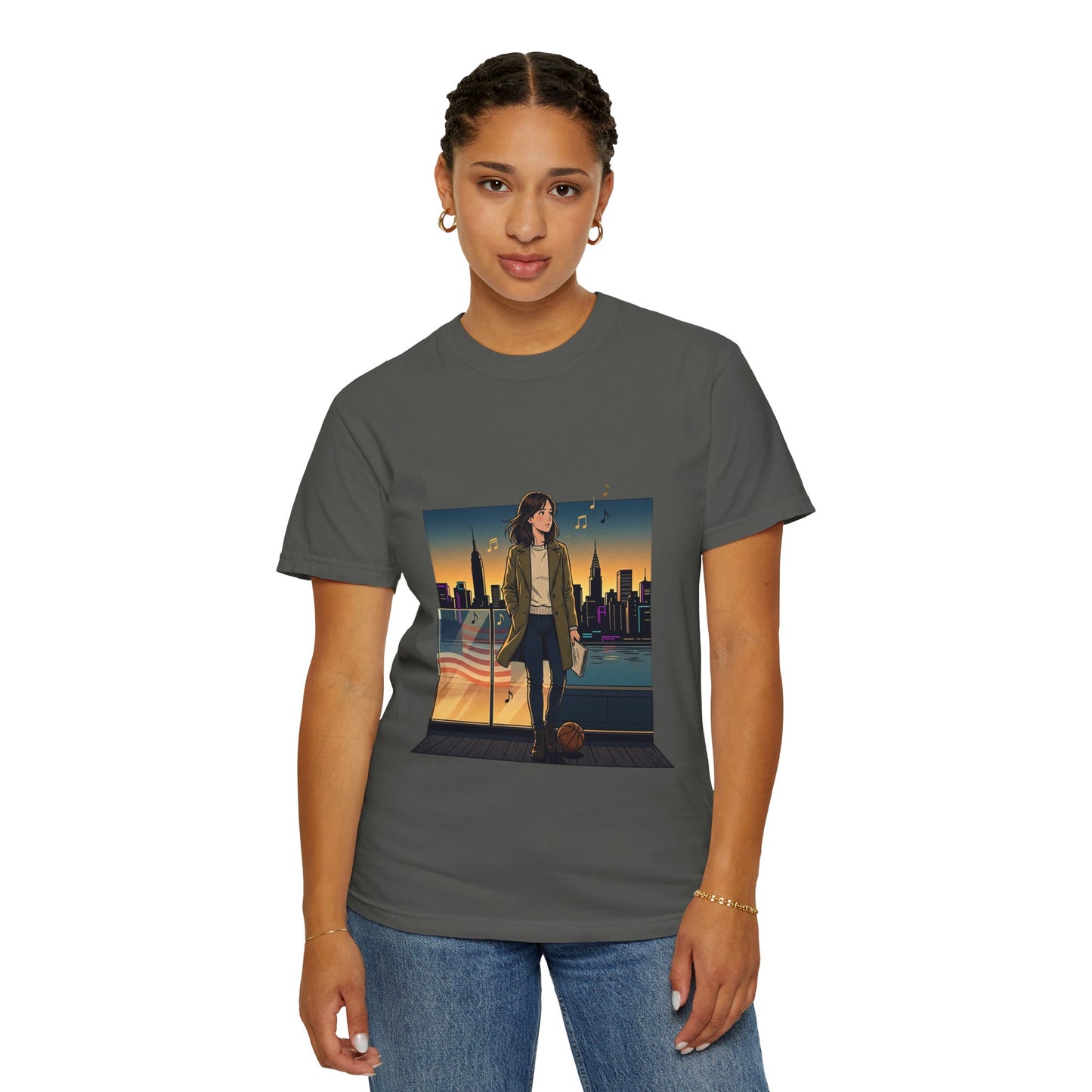 GLOBAL ENERGY: HER CITY, HER STORY— City Sunset Graphic T-Shirt