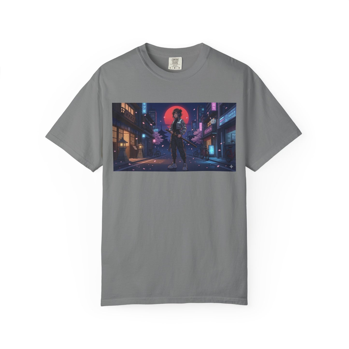Japan — Samurai City Tradition + Nightscape T-Shirt —  Graphic Tee