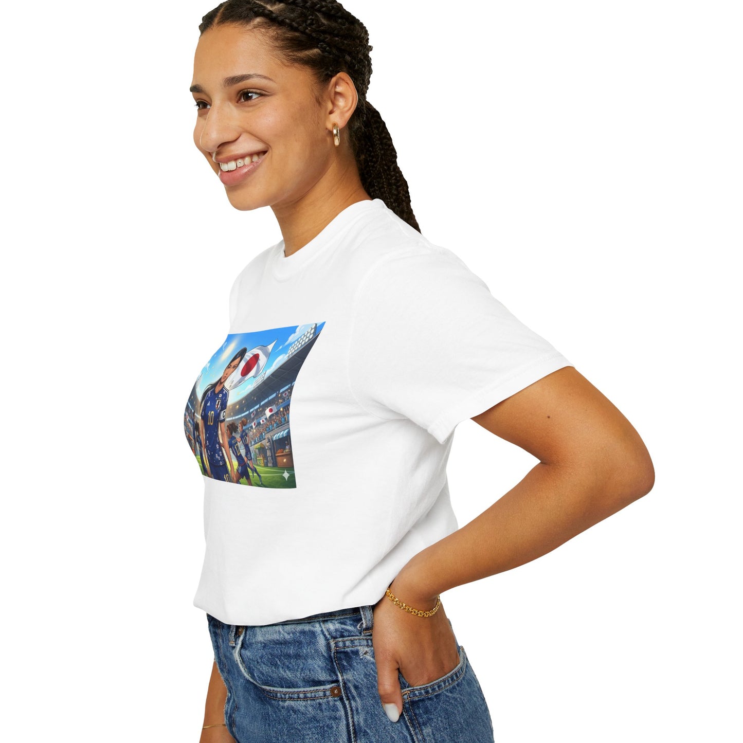 Soccer Player Japan T-Shirt — Japan Flag Soccer Fan Tee
