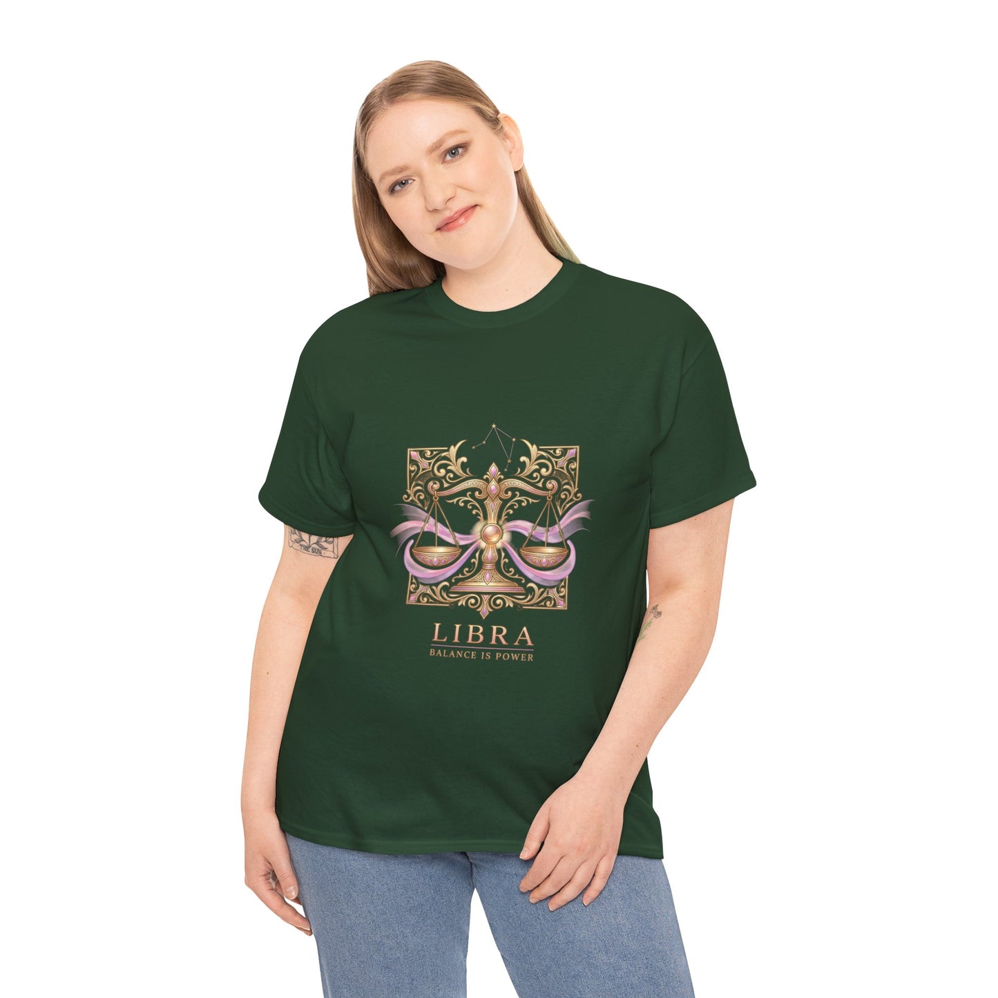 Libra Scales T‑Shirt — Zodiac Balance Is Power Tee