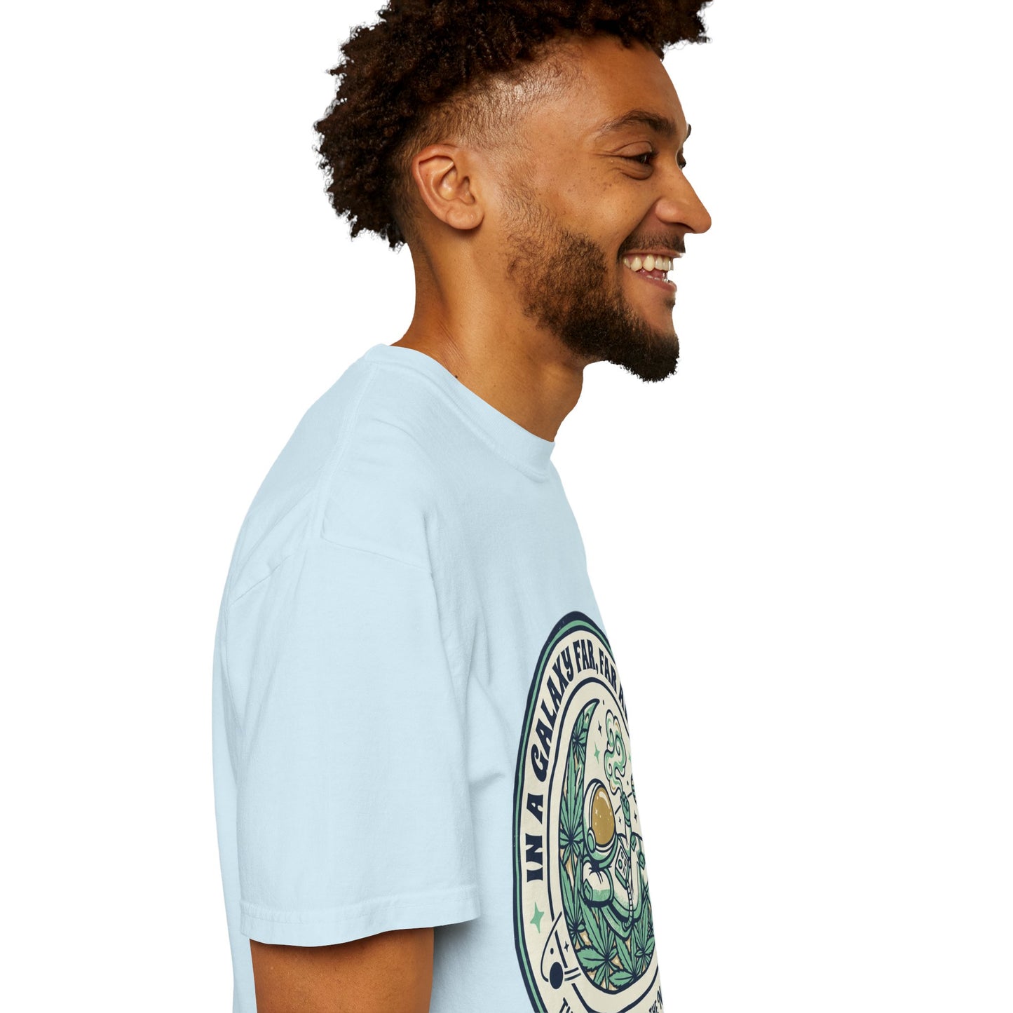 T-Shirt — "In a Galaxy Far, Far Away" Retro Space Nap Graphic Tee