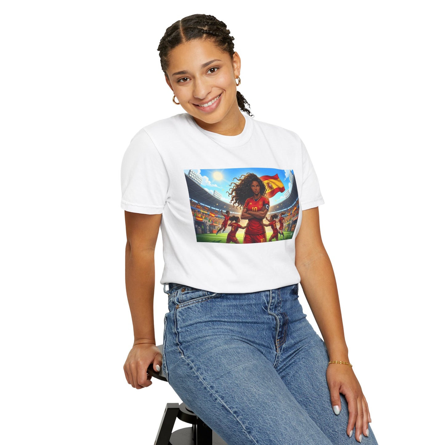 Spain – Female Soccer Champion - Stadium Graphic T-Shirt