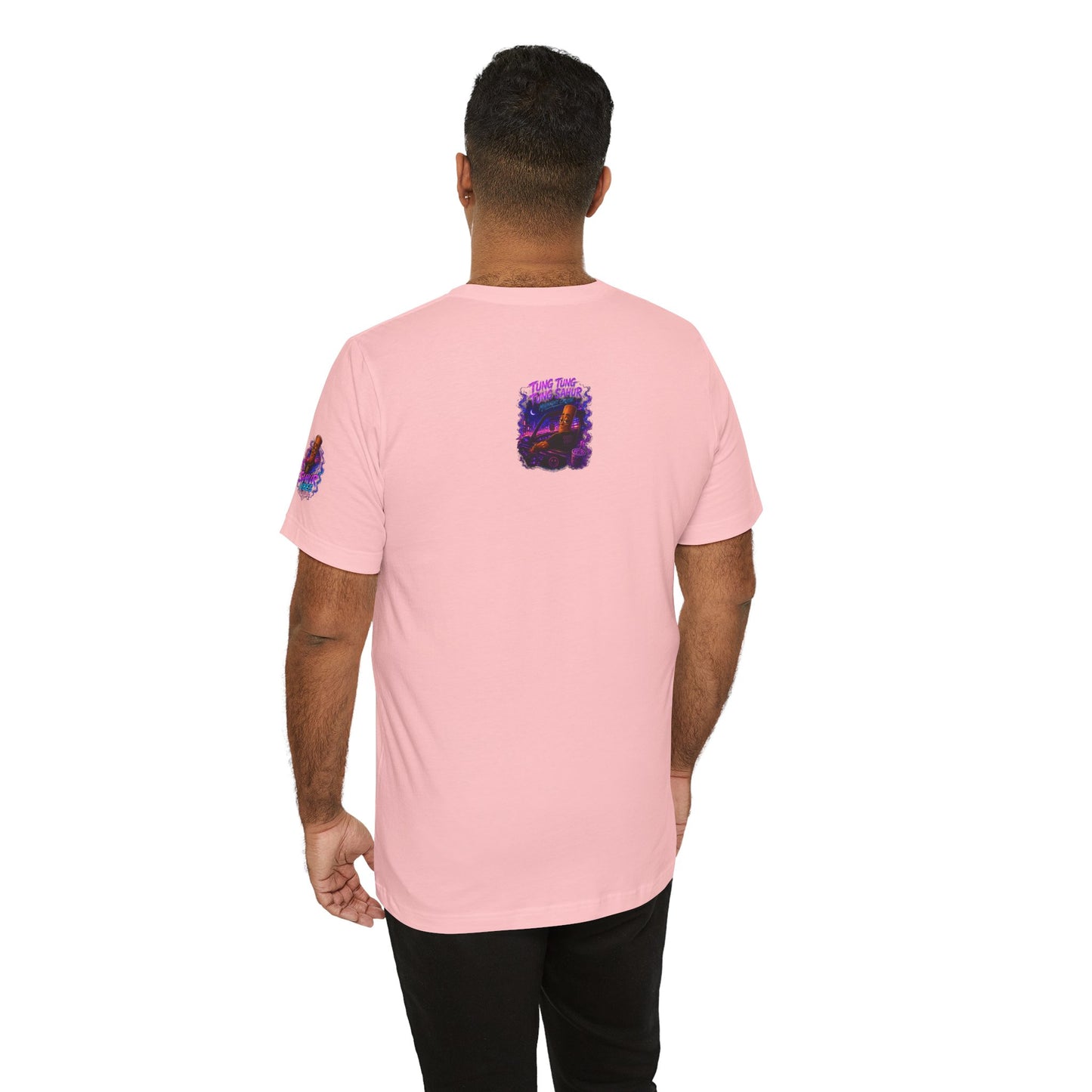 Tung Tung Tung Sahur Who Ride Like Us T-Shirt — Night Cruise Vaporwave Graphic Tee