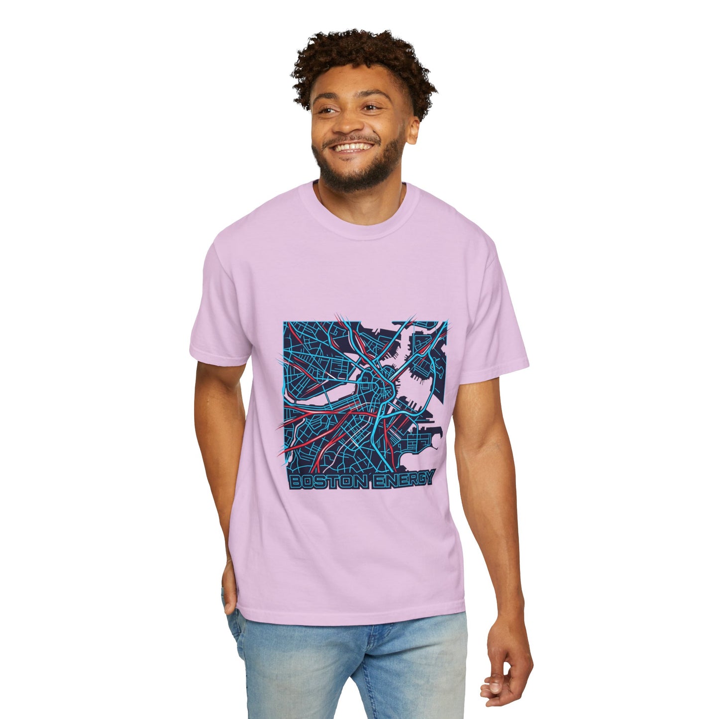 Boston Energy Map T-Shirt — City Map Graphic Tee