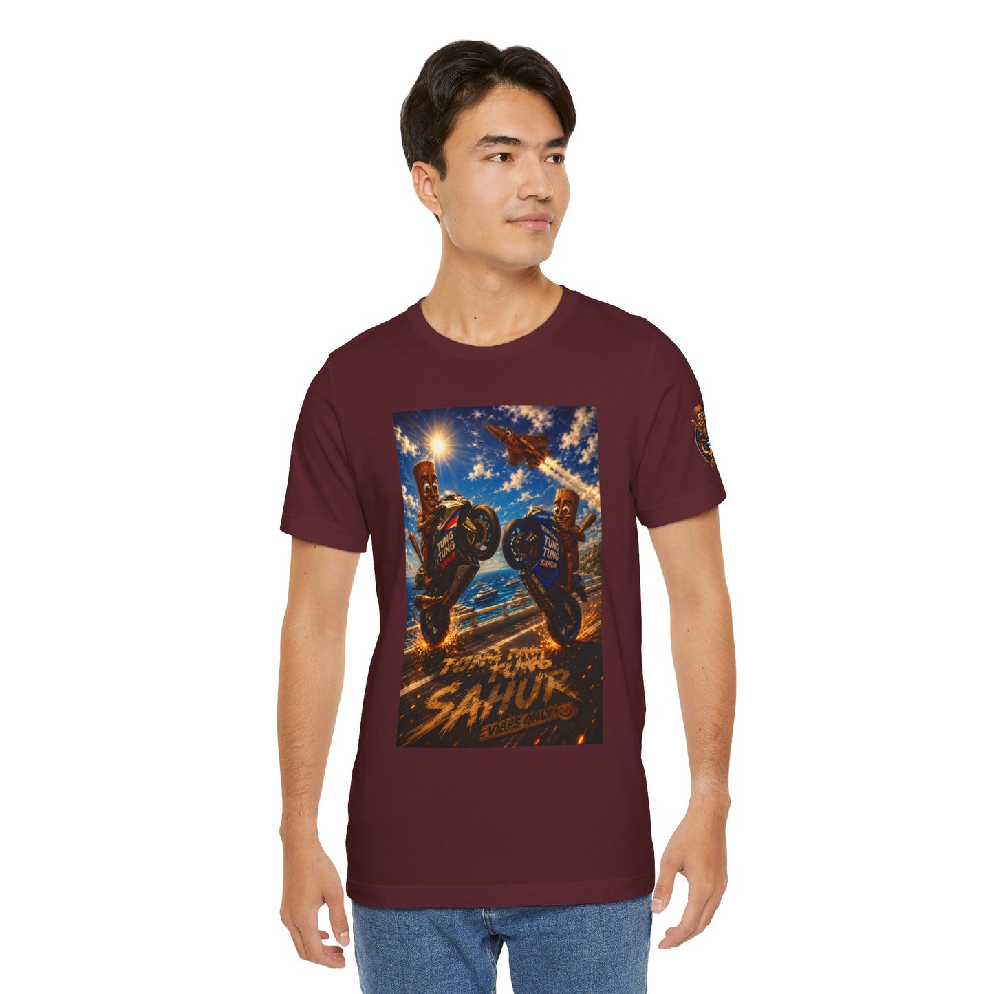 Motorcycle Stunt Tee — Sahara Riders Graphic T-Shirt