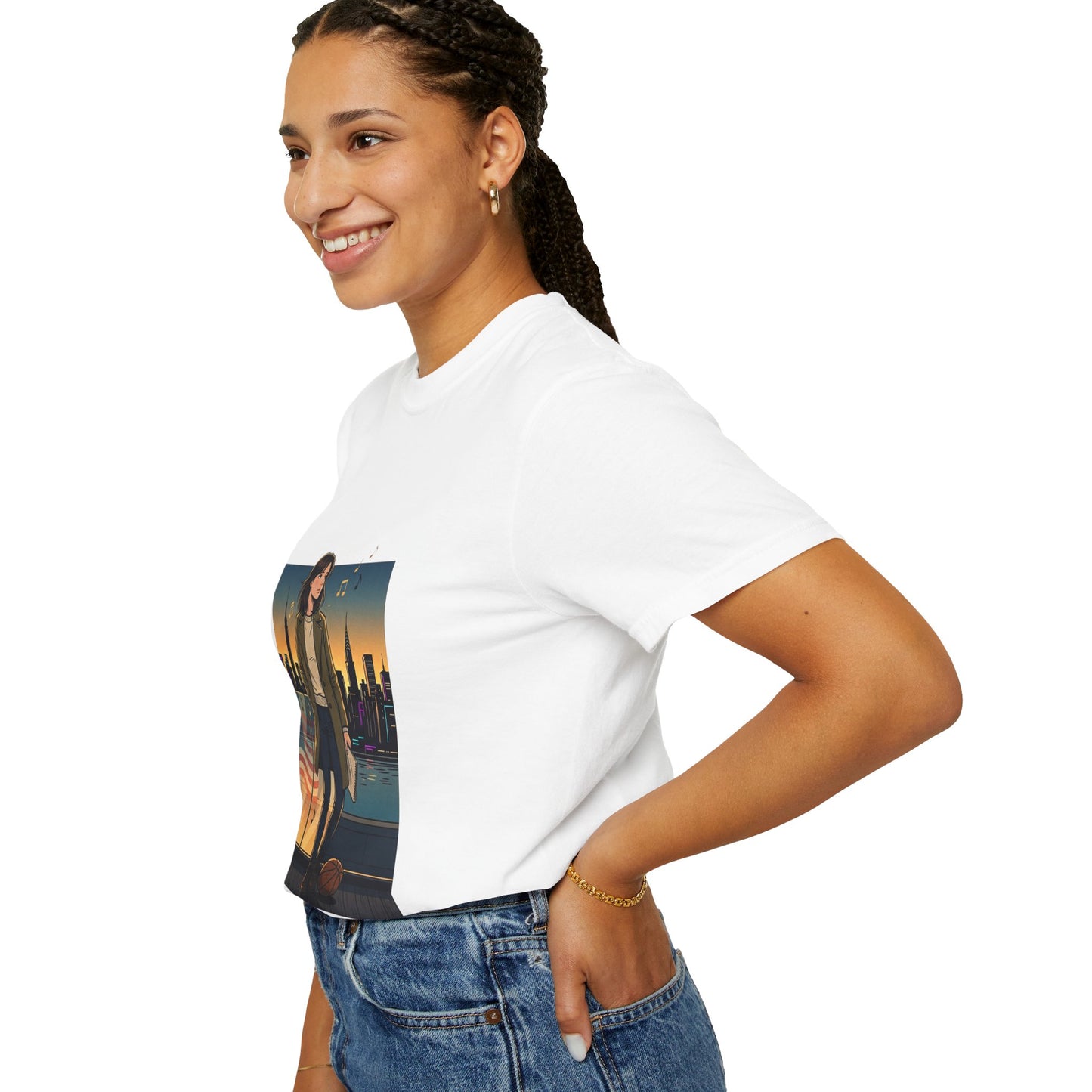 GLOBAL ENERGY: HER CITY, HER STORY— City Sunset Graphic T-Shirt