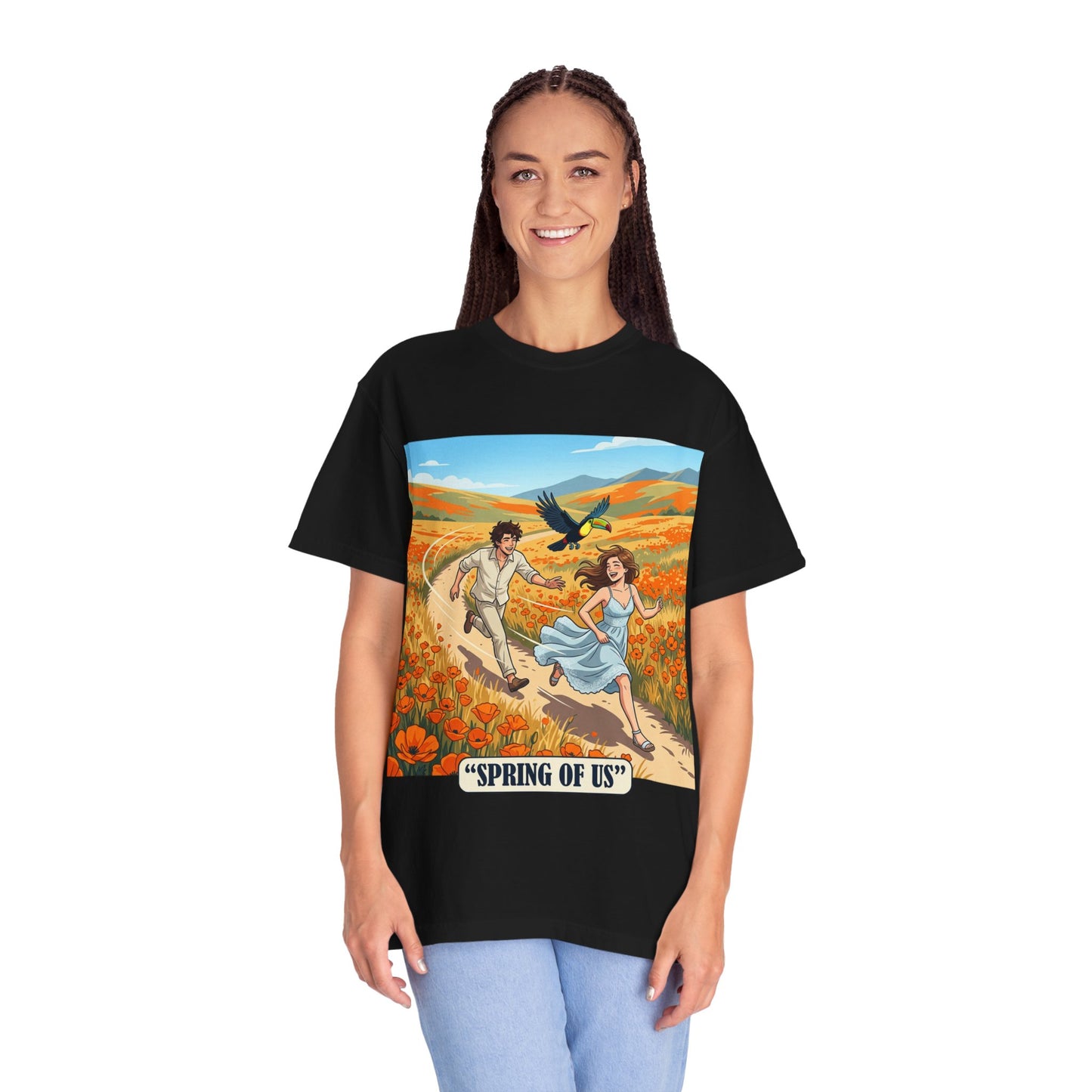 Spring of Us T-Shirt — Romantic Field Illustration Tee