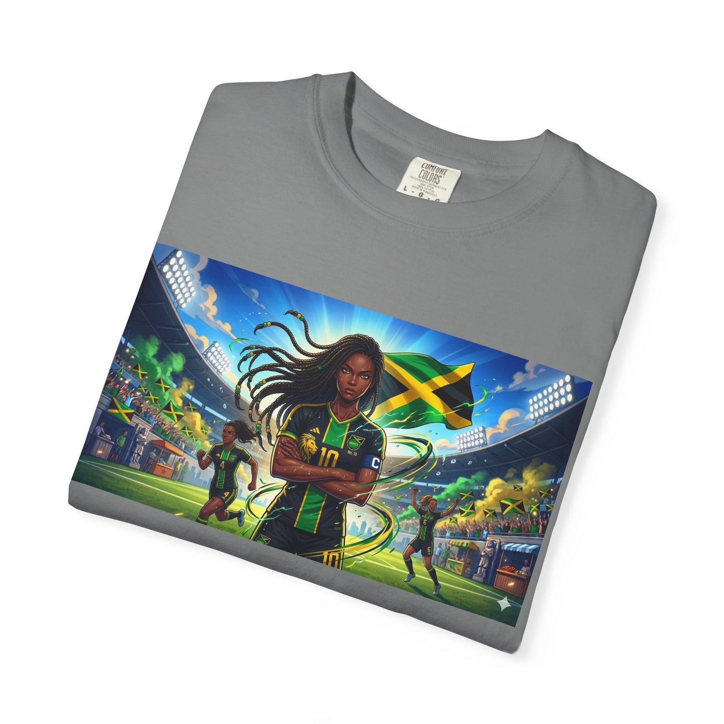 Jamaican Soccer Captain T-Shirt — Rasta Player Stadium Graphic Tee