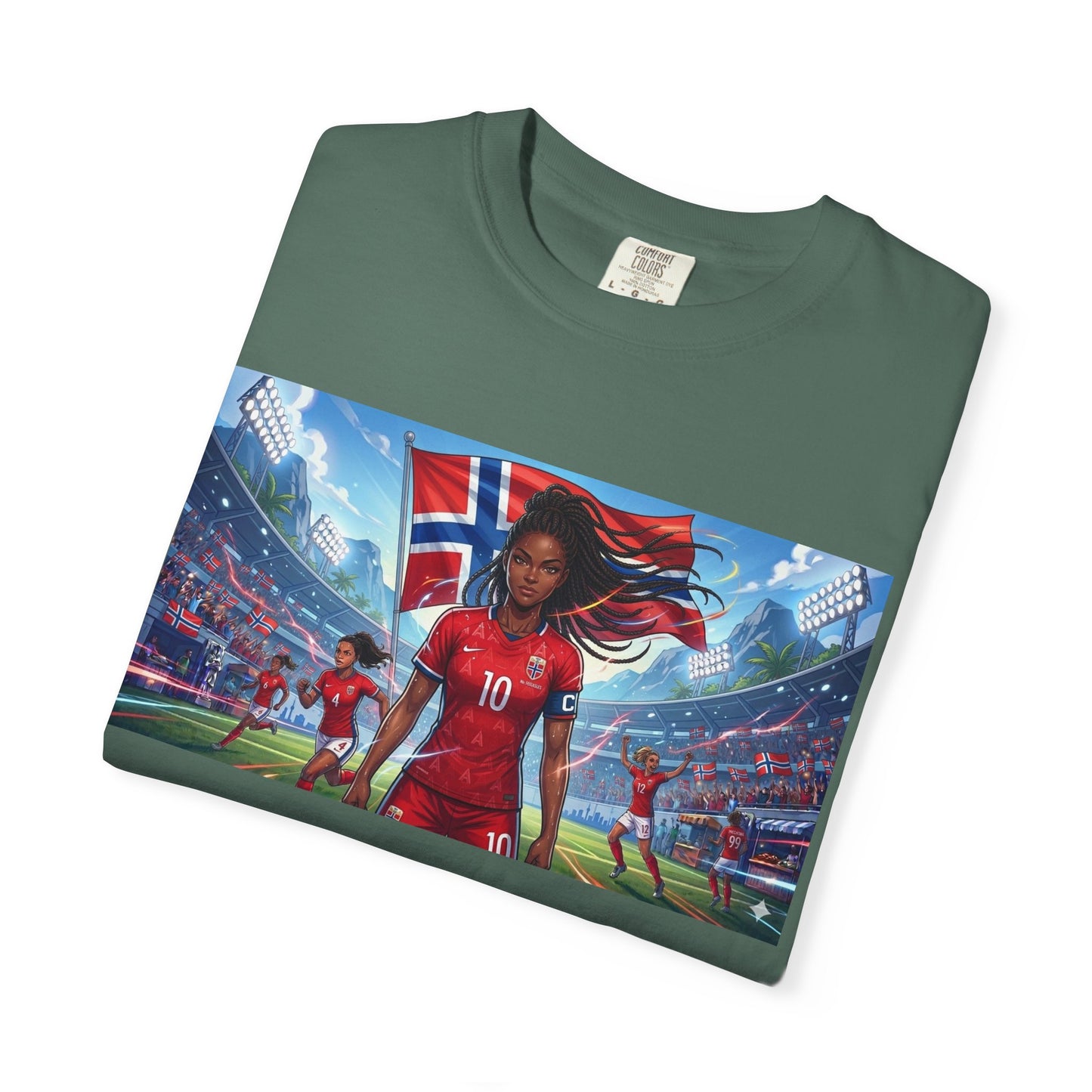 COMMANDER Norway – Female Unisex Garment-Dyed T-shirt