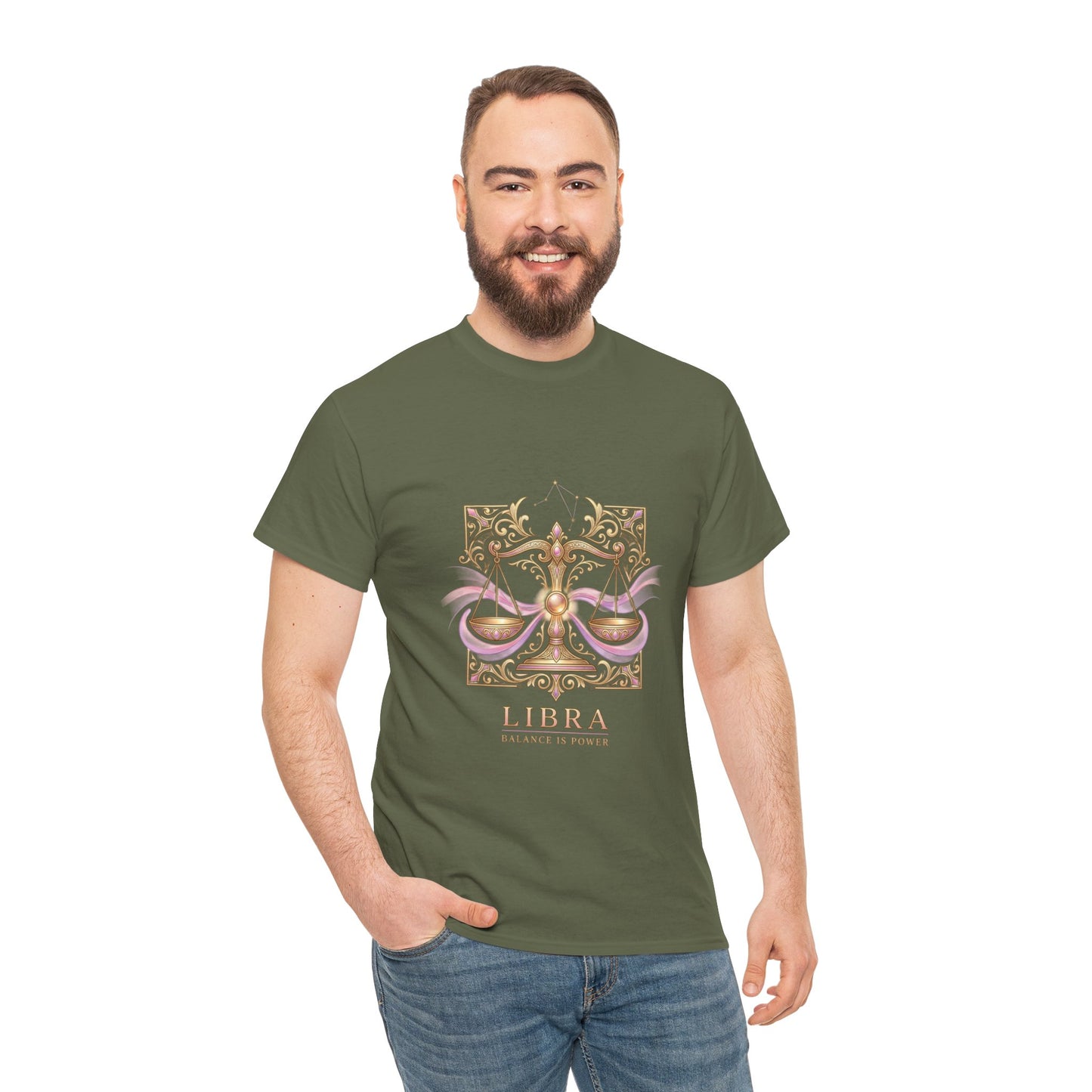 Libra Scales T‑Shirt — Zodiac Balance Is Power Tee