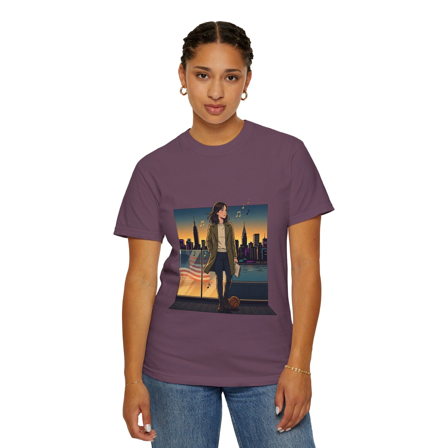 GLOBAL ENERGY: HER CITY, HER STORY— City Sunset Graphic T-Shirt
