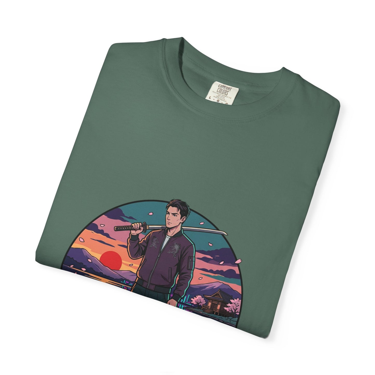 Vintage Night Harbor T-Shirt — Retro Sunset Fisherman Graphic Tee