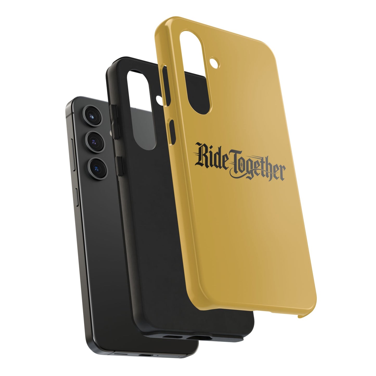 Ride Together Tough Phone Case — Durable Retro Script Protective Cover