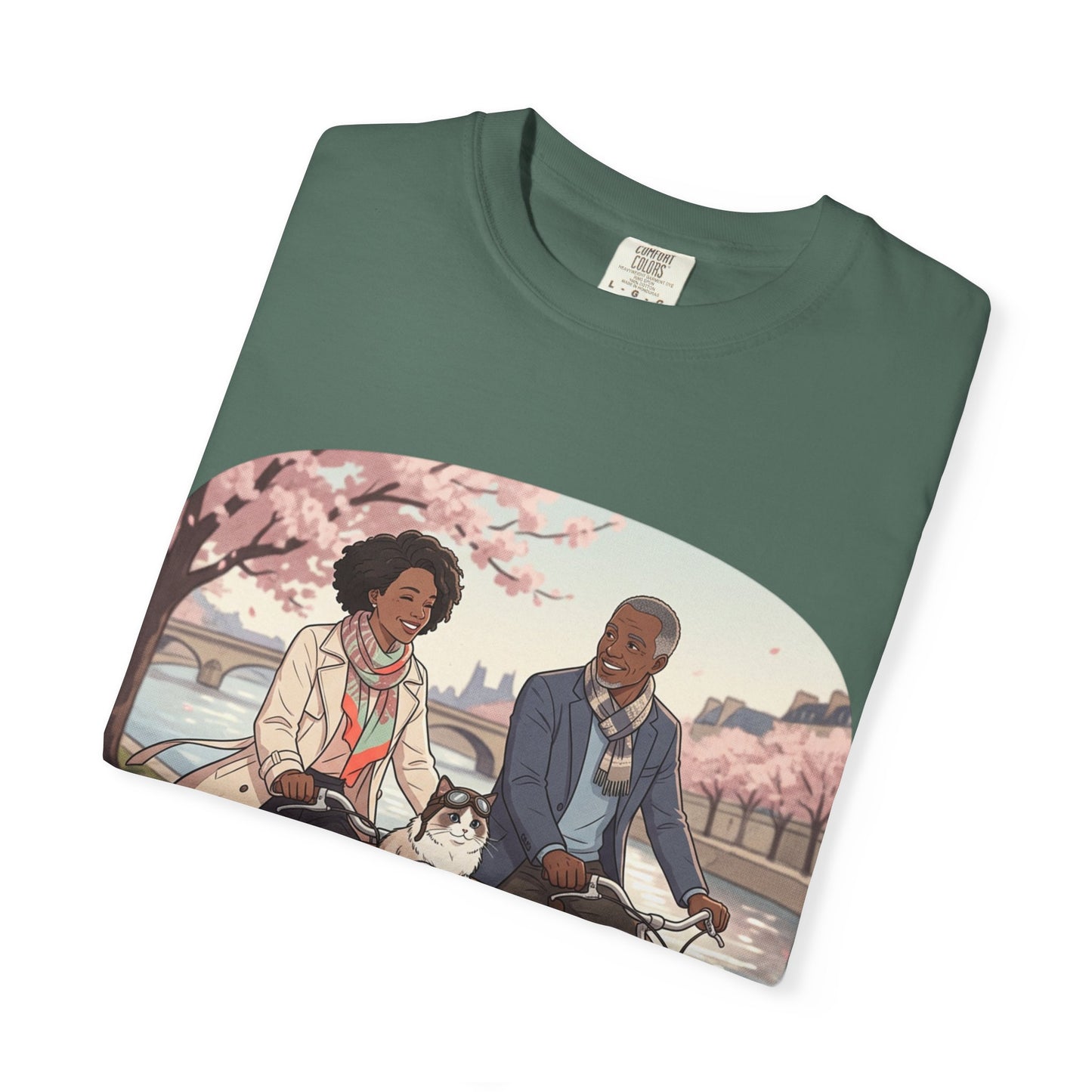 Couples Cherry Blossom Bike Ride T-Shirt
