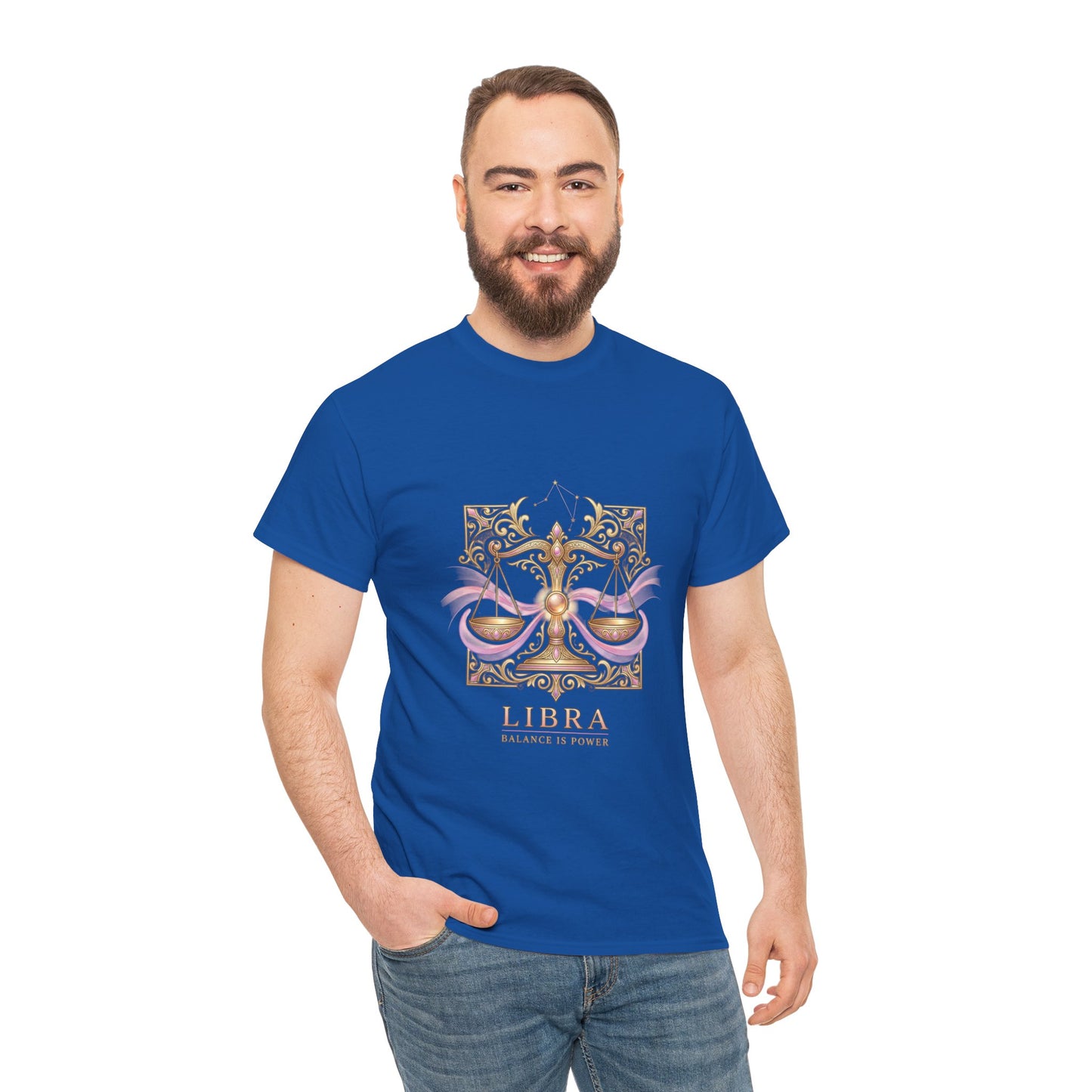 Libra Scales T‑Shirt — Zodiac Balance Is Power Tee
