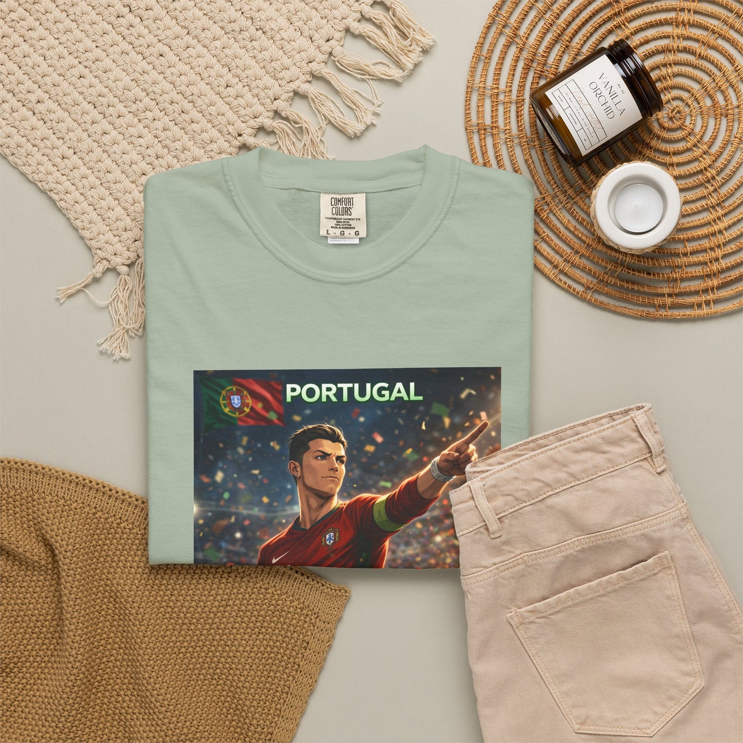 Portugal Soccer Poster T-Shirt — Cristiano Ronaldo Tribute Tee