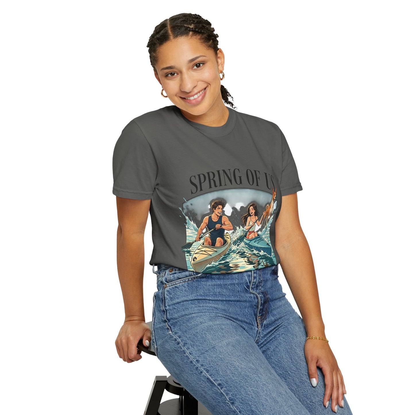 Spring of Us Kayaking T-Shirt — Retro Outdoor Adventure Tee