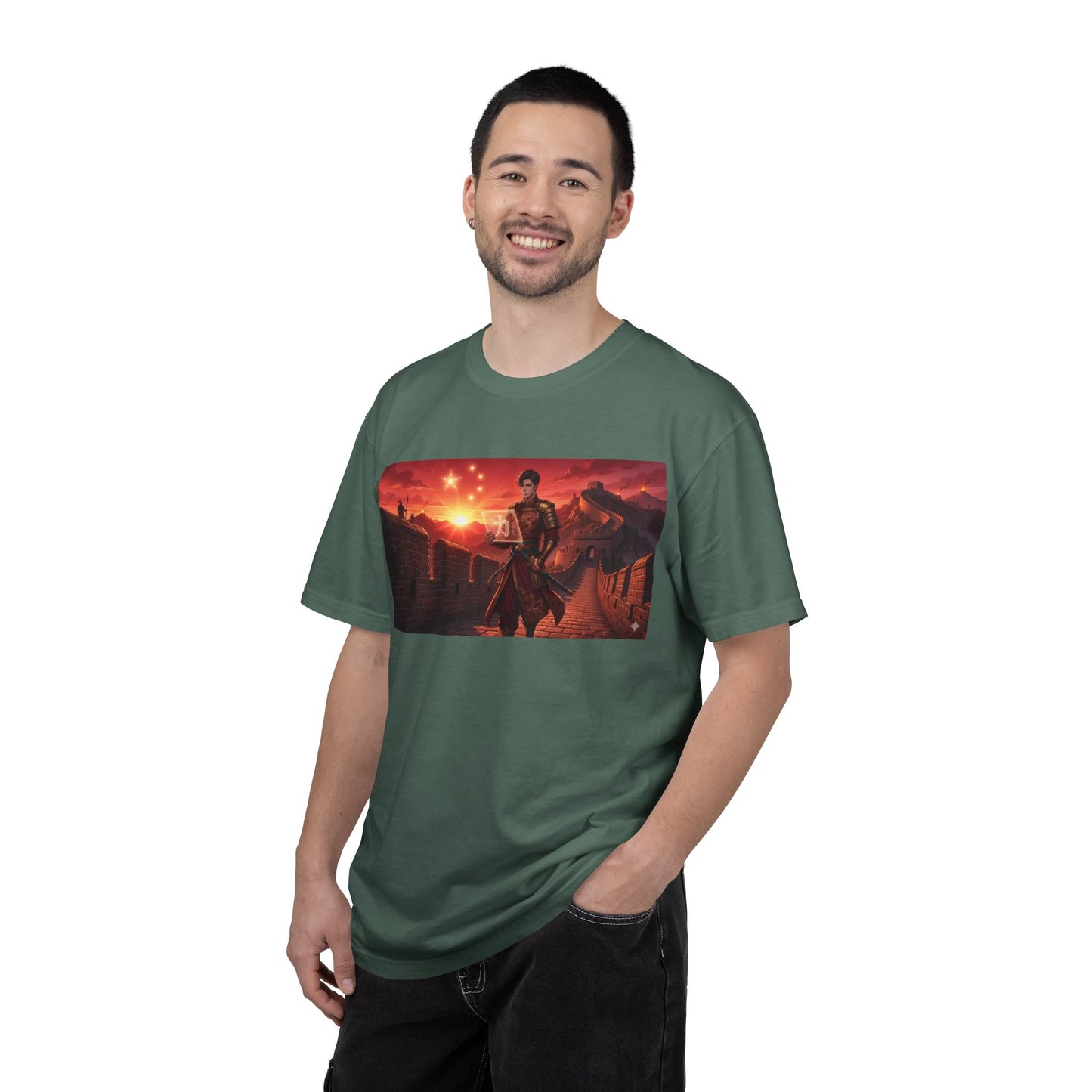 Scout Regiment Sunset T-Shirt — Anime Military Wall Scene