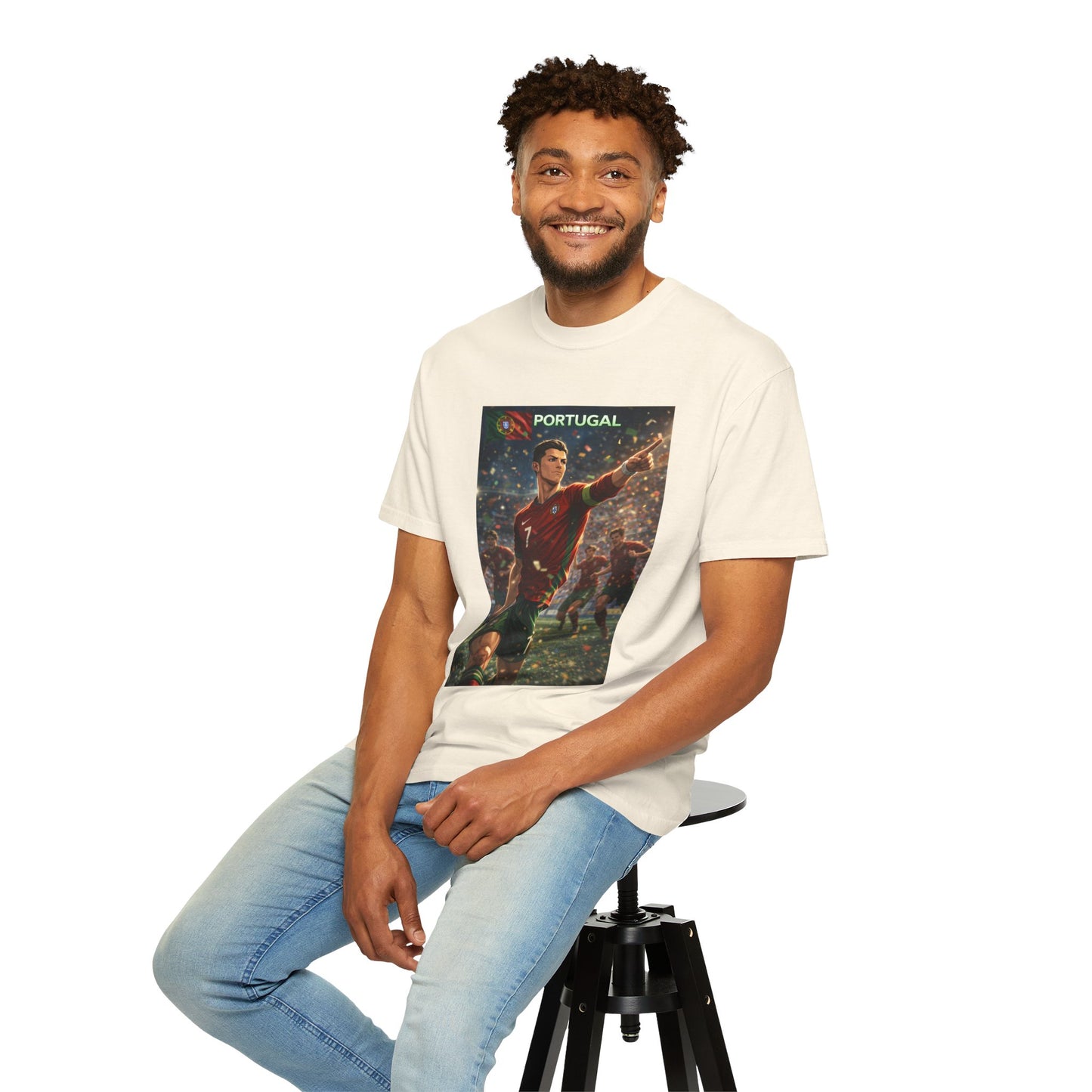 Portugal Soccer Poster T-Shirt — Cristiano Ronaldo Tribute Tee