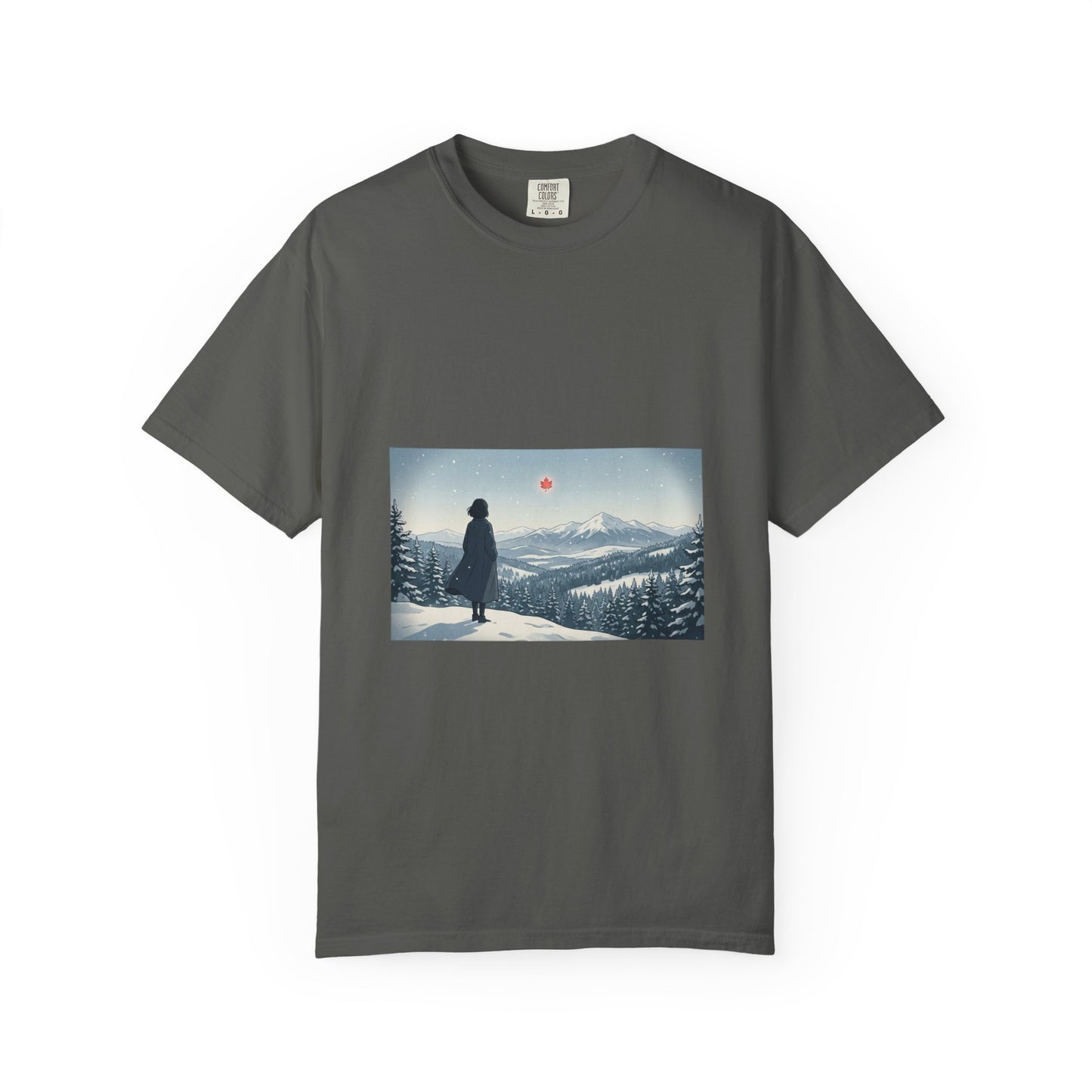 T-Shirt — Wanderer in Snowy Mountains Graphic Tee