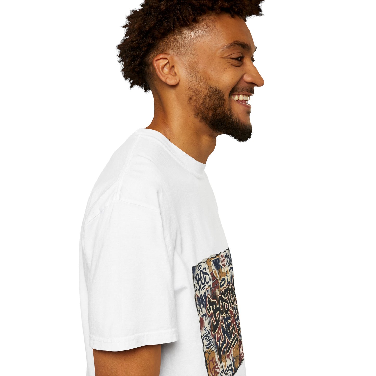Boston Graffiti Tee — Urban Street Art T‑Shirt