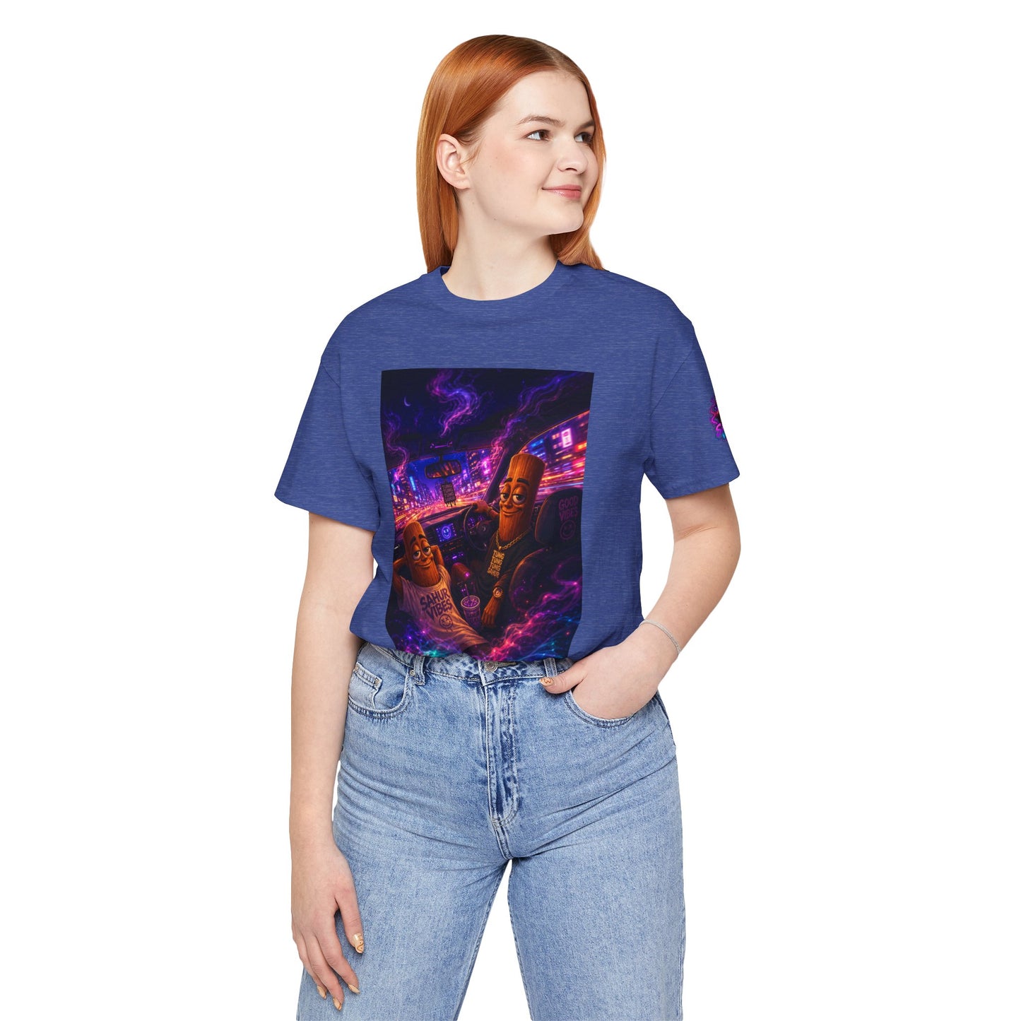 Tung Tung Tung Sahur Who Ride Like Us T-Shirt — Night Cruise Vaporwave Graphic Tee