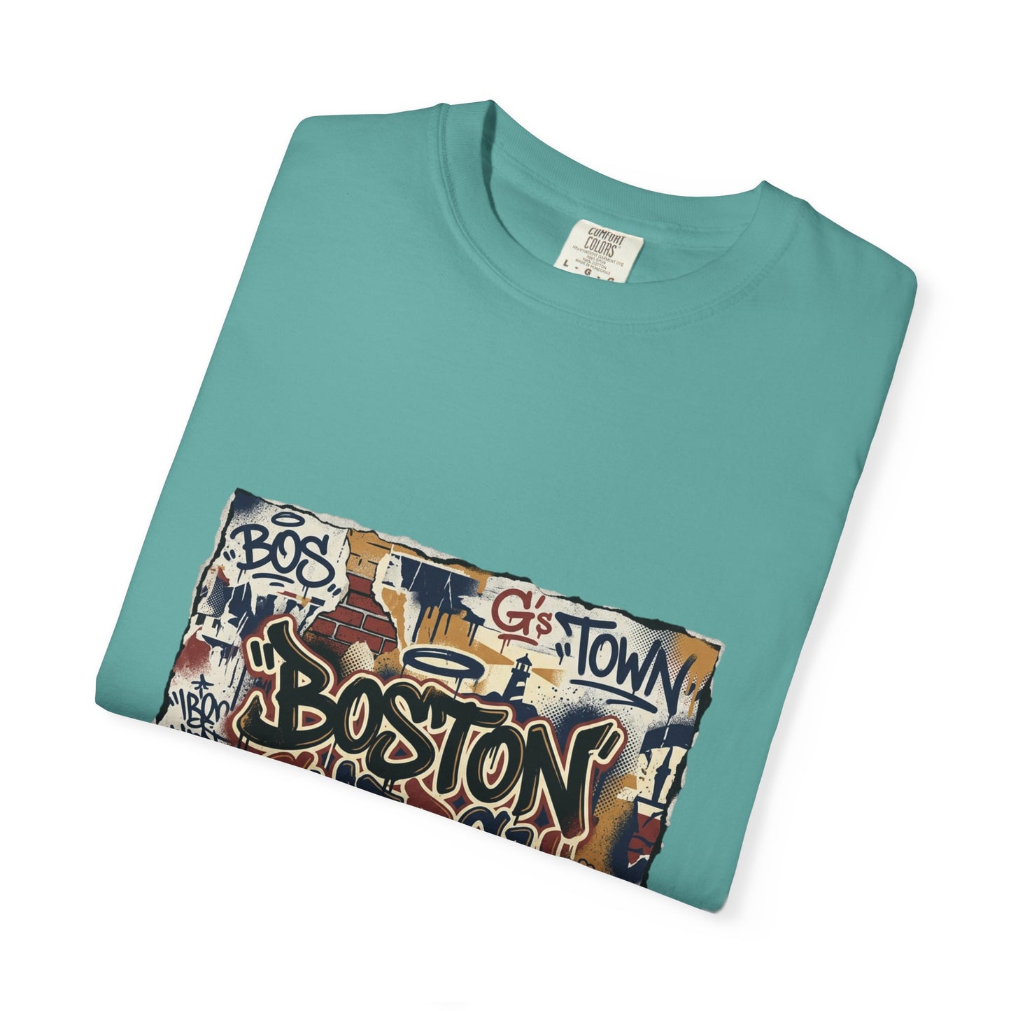 Boston Graffiti Tee — Urban Street Art T‑Shirt