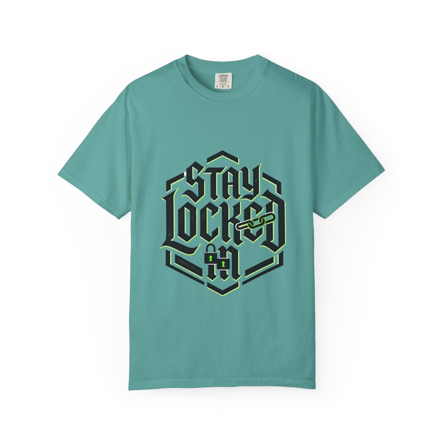 Stay Locked T-Shirt — Hexagonal Streetwear Graphic Tee
