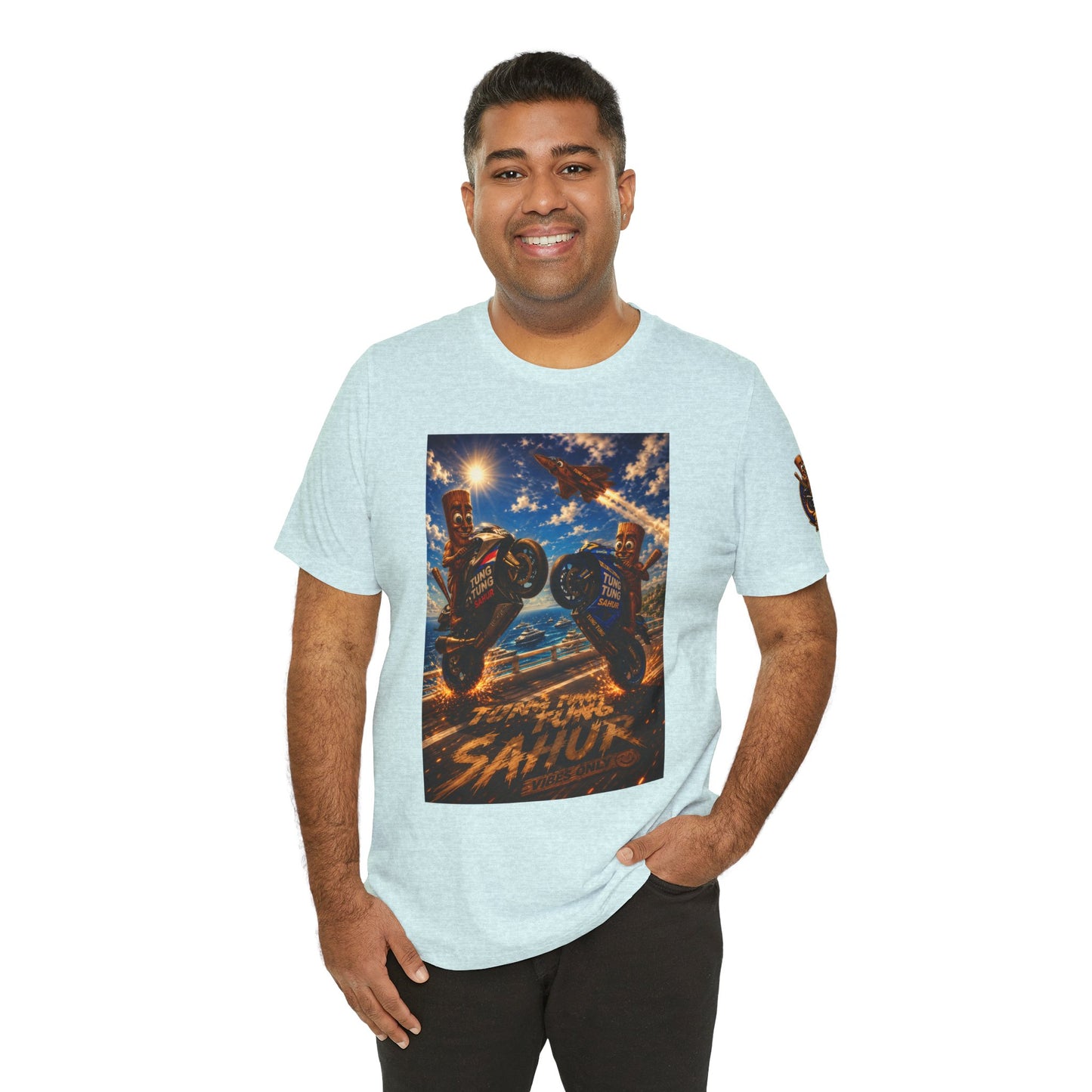 Motorcycle Stunt Tee — Sahara Riders Graphic T-Shirt