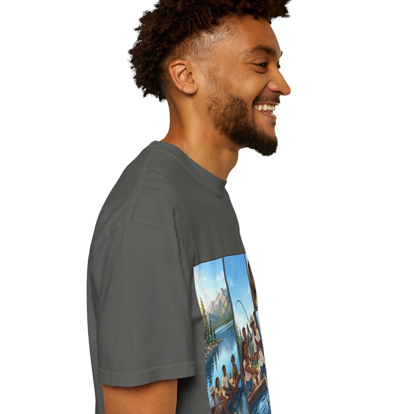 ake Tahoe Fishing Moments T-Shirt — Retro Outdoors Fishing Graphic Tee