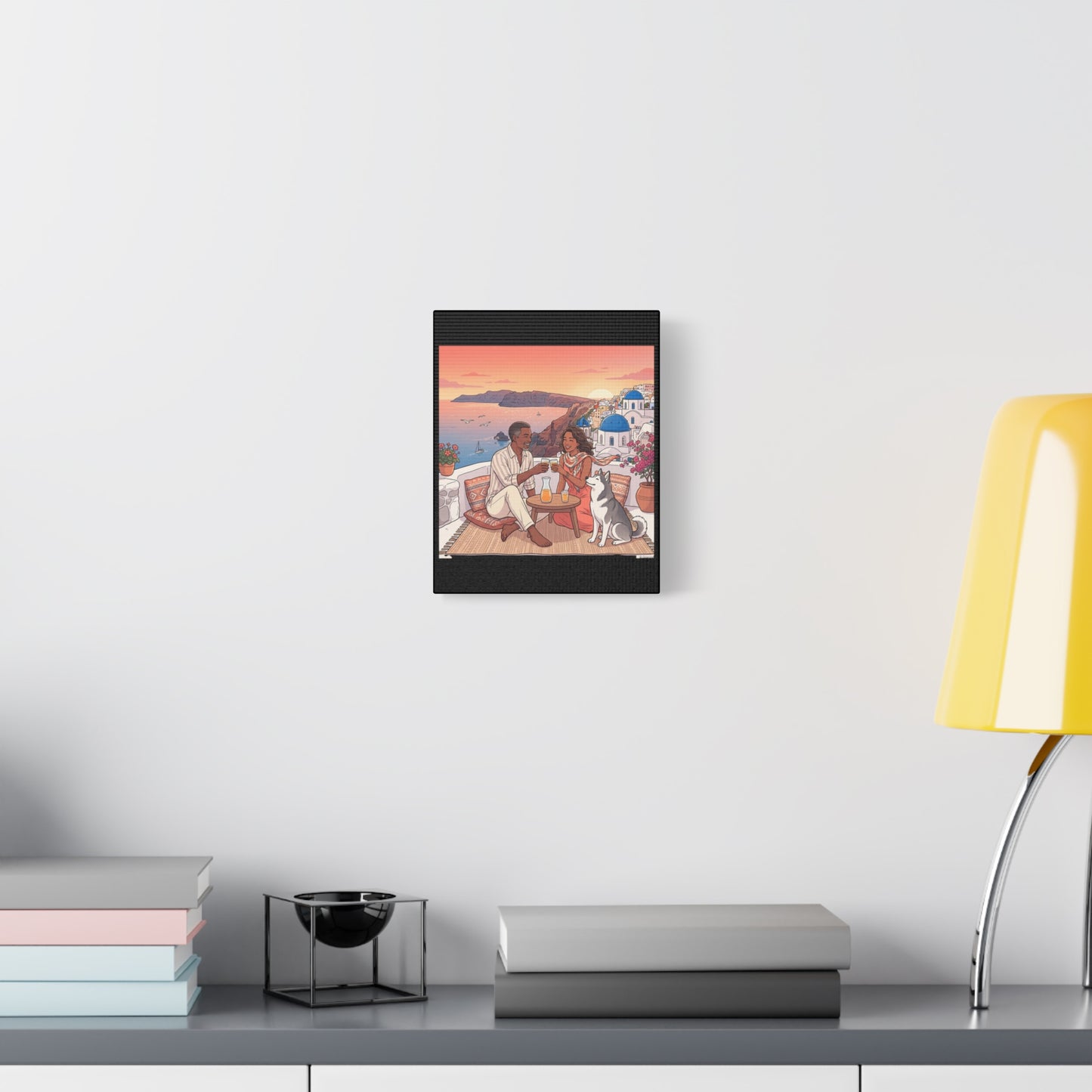 Santorini, Greece – “Sunset Serenade - Matte Canvas, Stretched, 1.25"