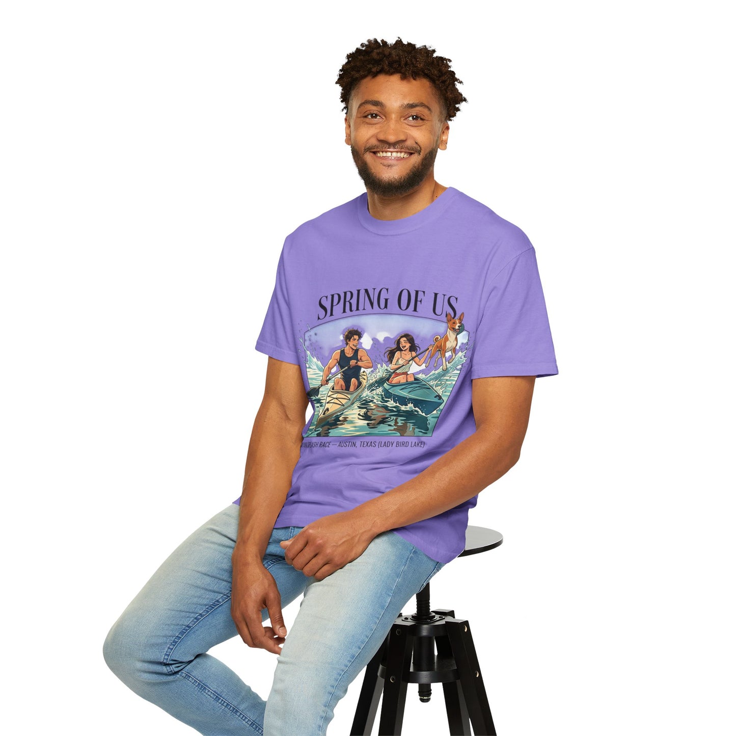 Spring of Us Kayaking T-Shirt — Retro Outdoor Adventure Tee