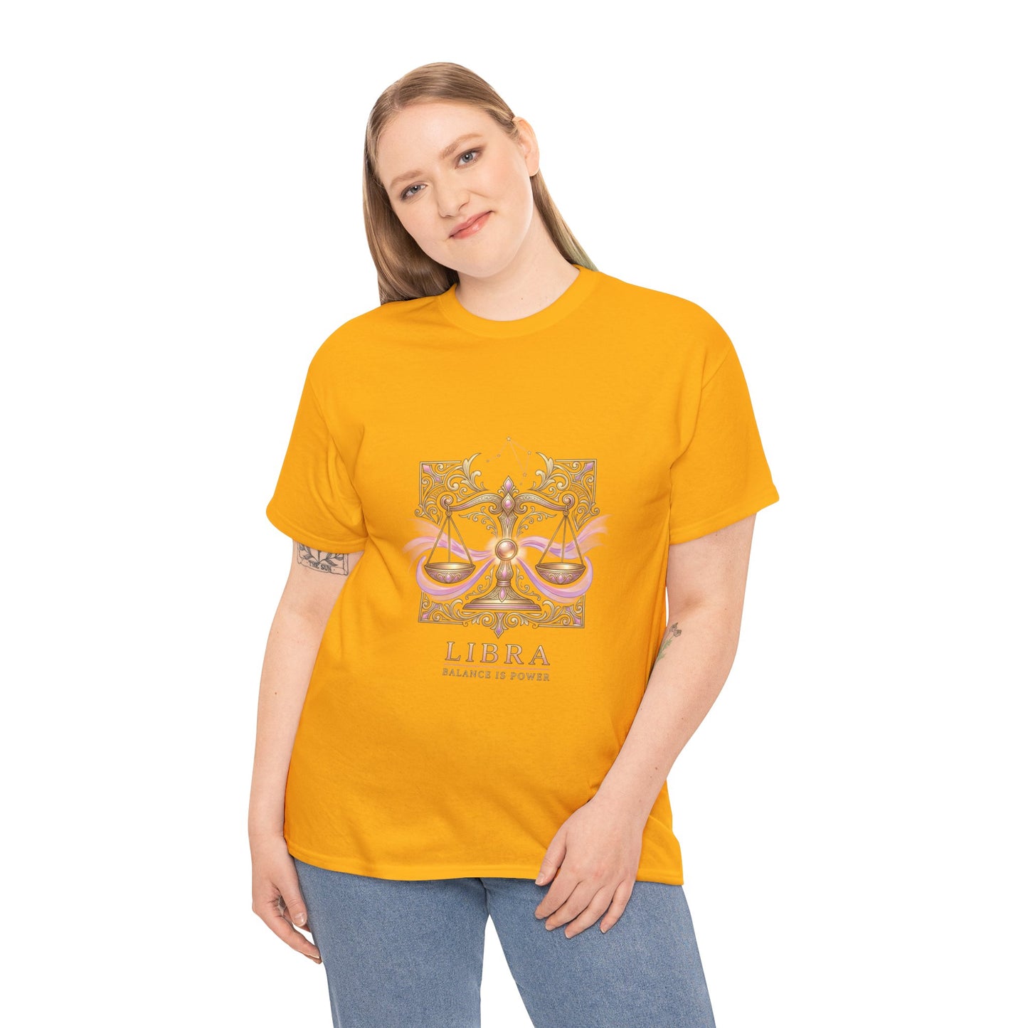 Libra Scales T‑Shirt — Zodiac Balance Is Power Tee