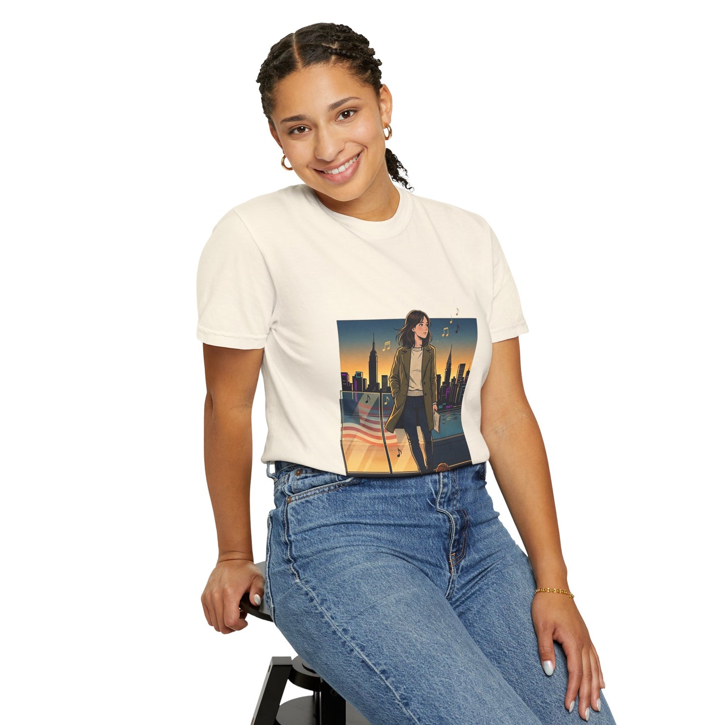 GLOBAL ENERGY: HER CITY, HER STORY— City Sunset Graphic T-Shirt