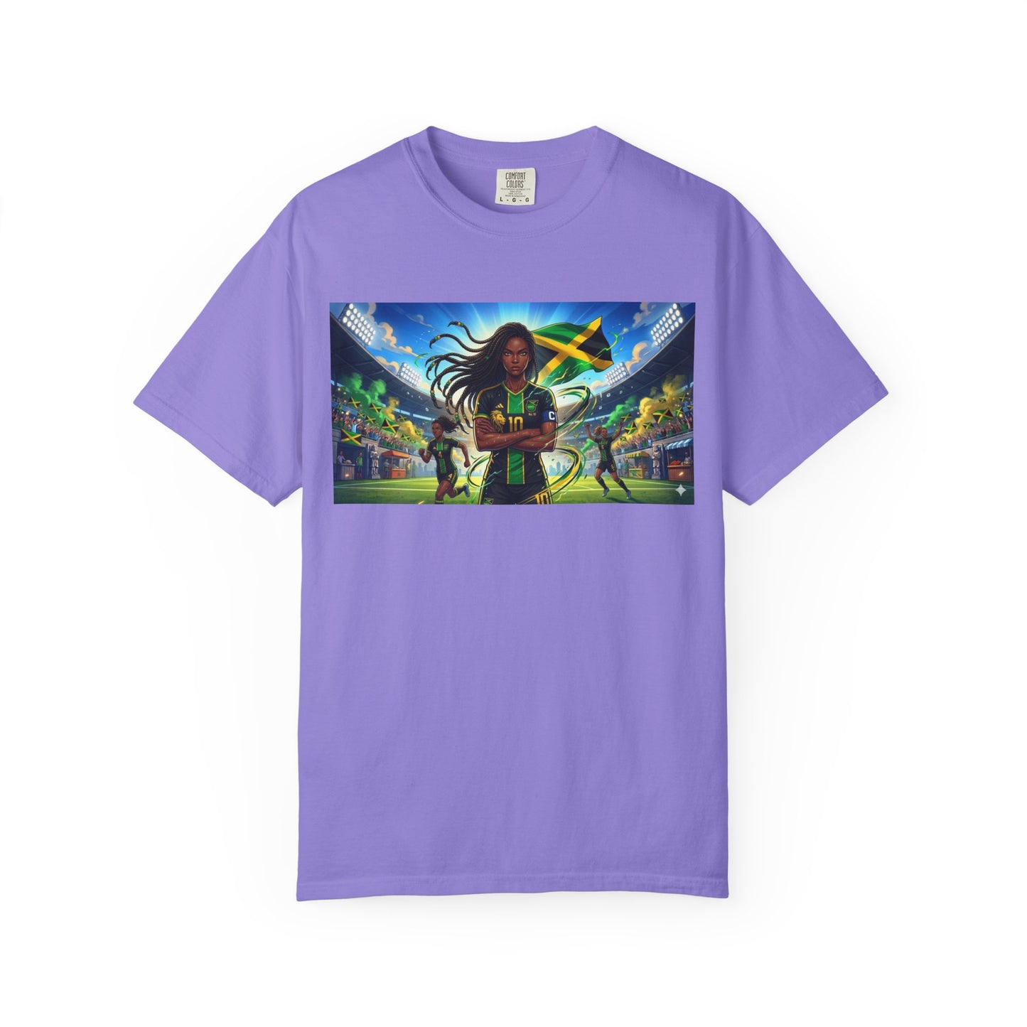 Jamaican Soccer Captain T-Shirt — Rasta Player Stadium Graphic Tee