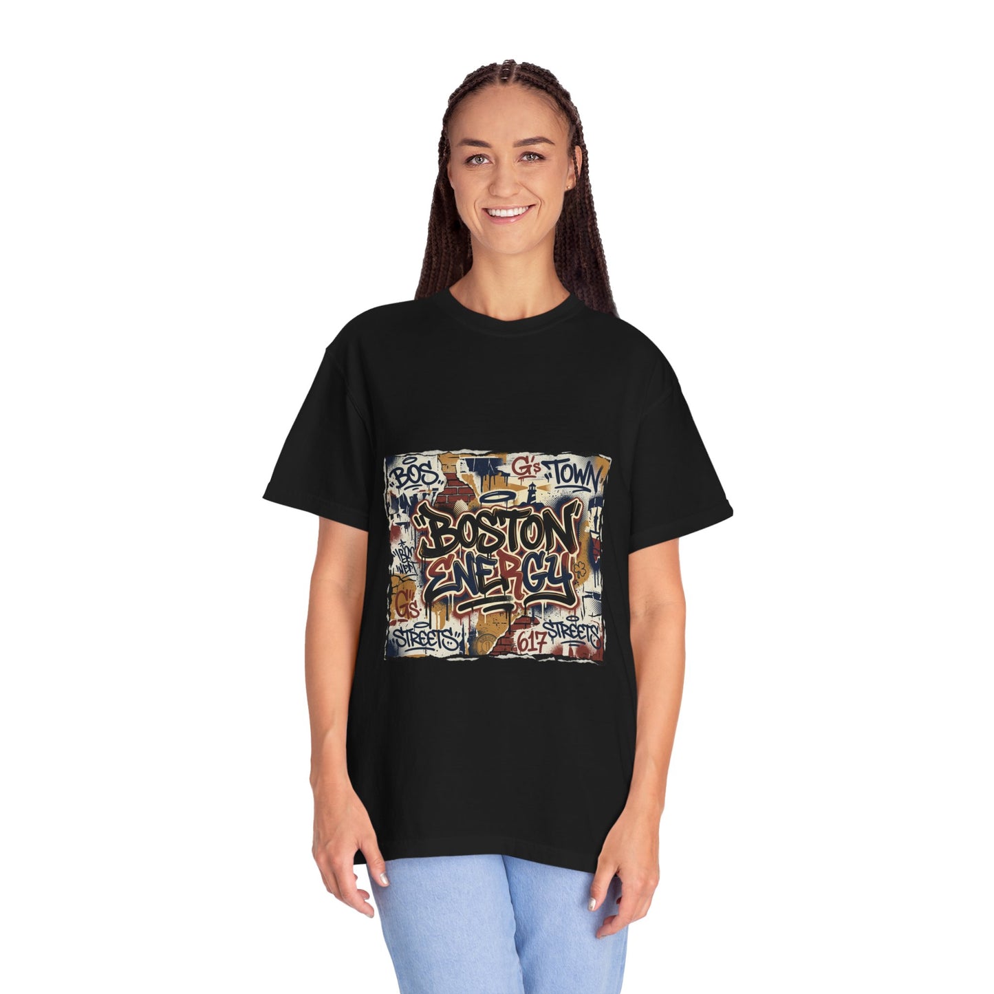 Boston Graffiti Tee — Urban Street Art T‑Shirt