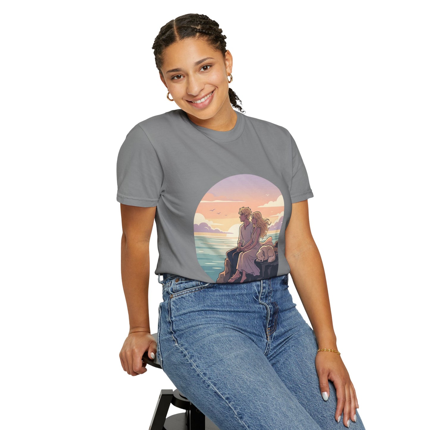 Ocean Sunset Graphic T-Shirt — "The Ocean Already Knows"