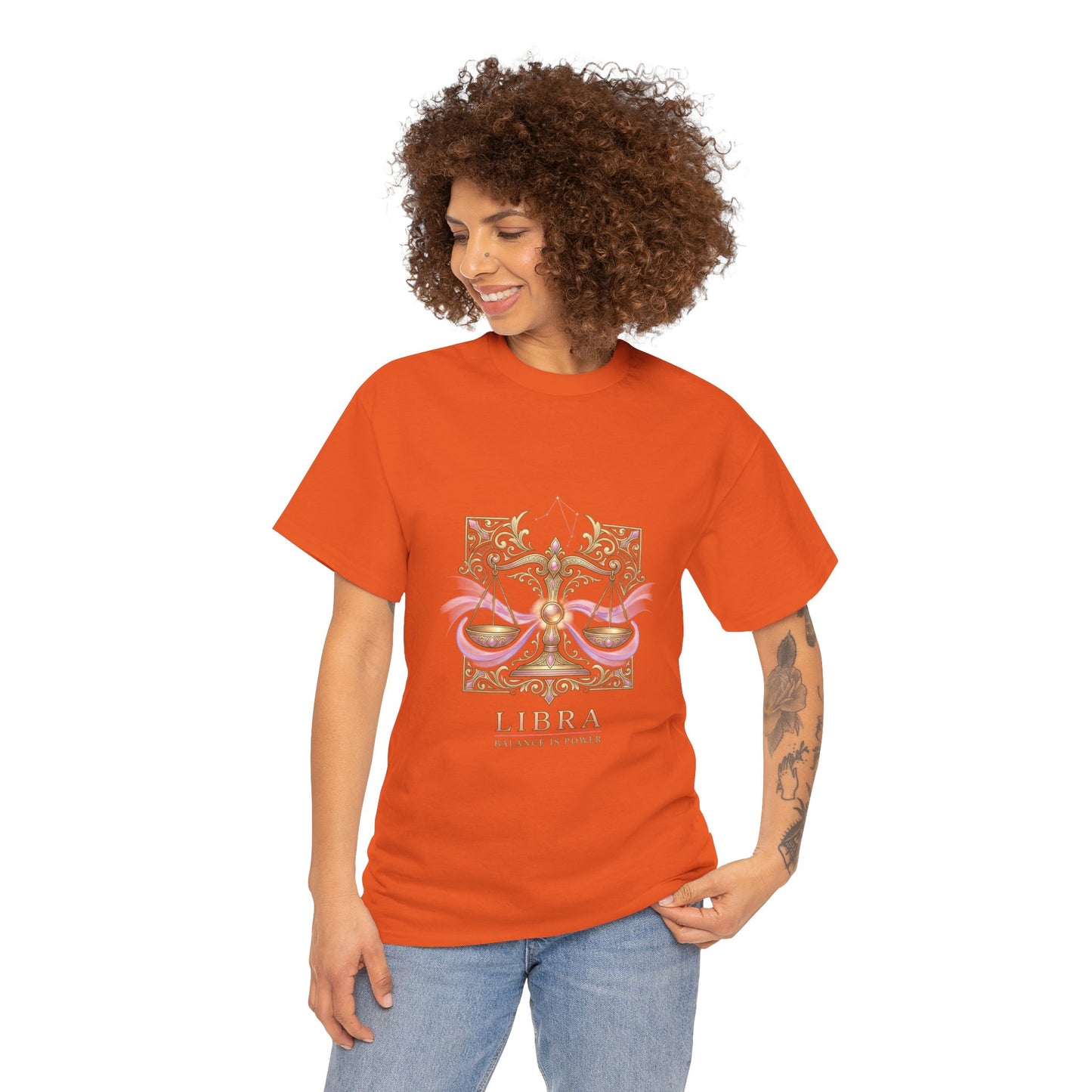 Libra Scales T‑Shirt — Zodiac Balance Is Power Tee