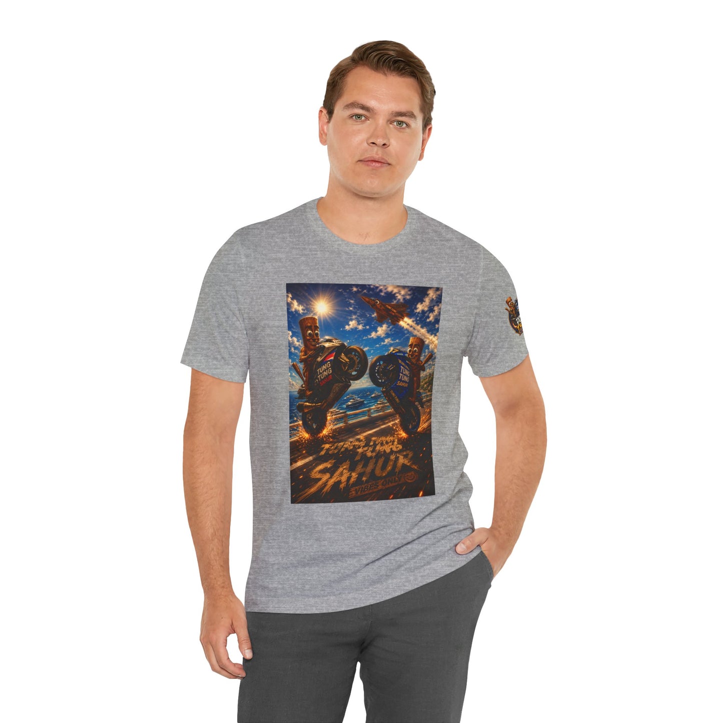 Motorcycle Stunt Tee — Sahara Riders Graphic T-Shirt
