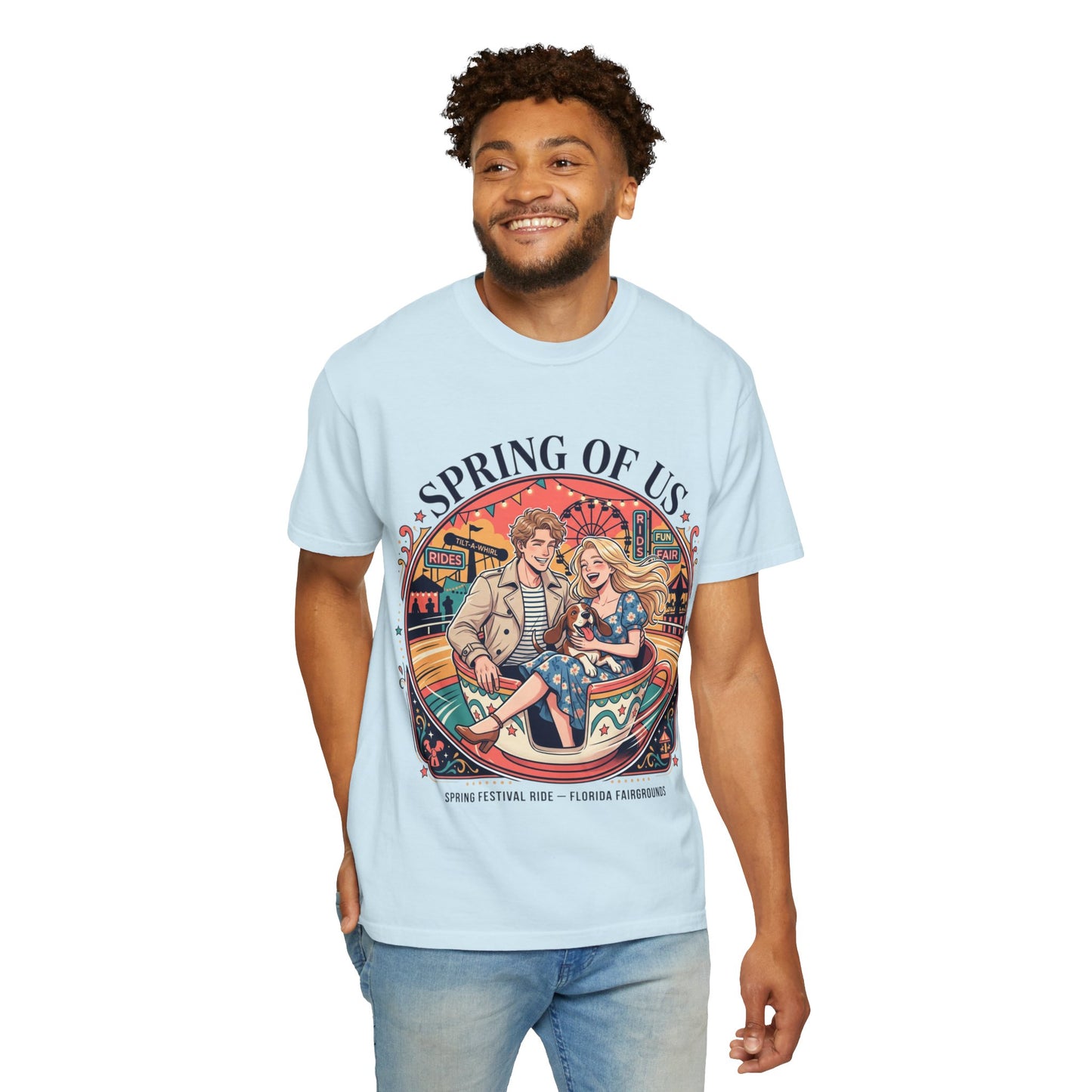 Spring of Us T-Shirt — Retro Carnival Couple Tee (Spring Festival Concert)