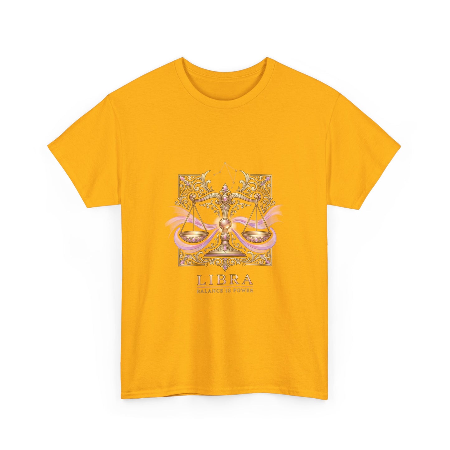 Libra Scales T‑Shirt — Zodiac Balance Is Power Tee