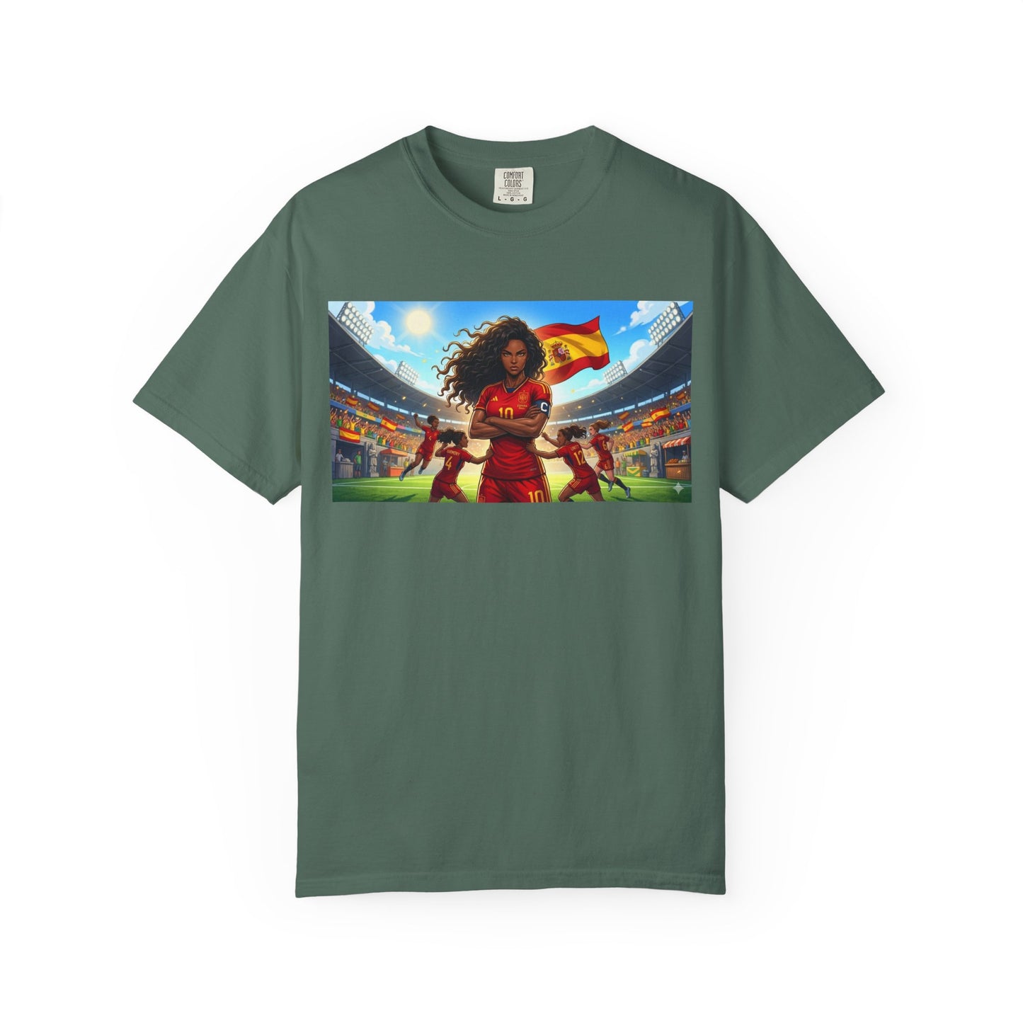 Spain – Female Soccer Champion - Stadium Graphic T-Shirt