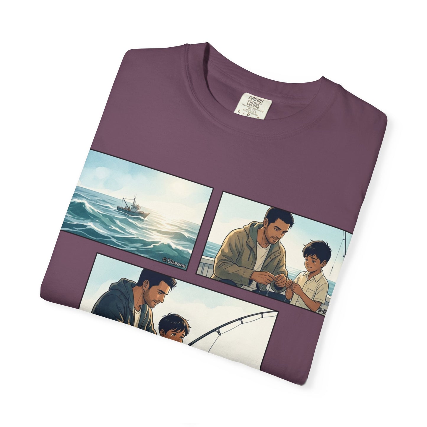 MORNING TIDES” (FATHER & SON EDITION) T-Shirt — Dad & Son Beach Fishing Graphic Tee