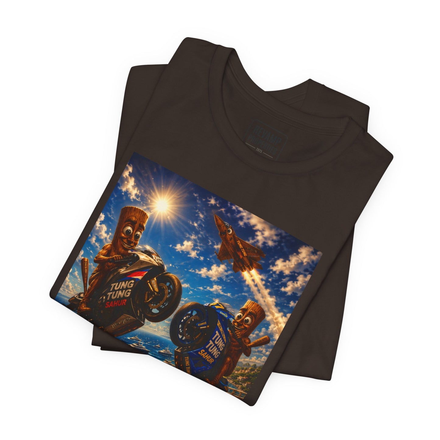 Motorcycle Stunt Tee — Sahara Riders Graphic T-Shirt