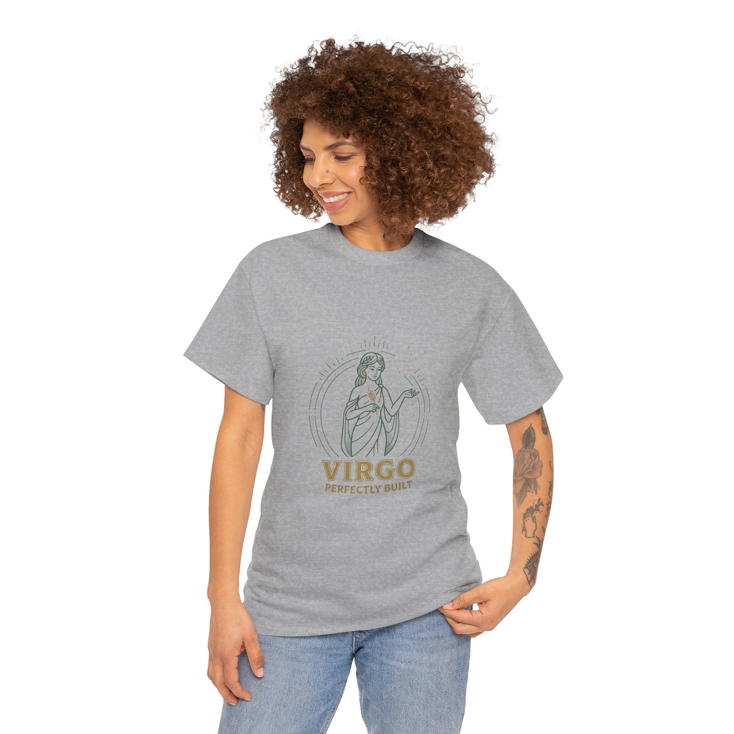 Virgo 'Perfectly Built' Zodiac T-Shirt — Astrology Graphic Tee