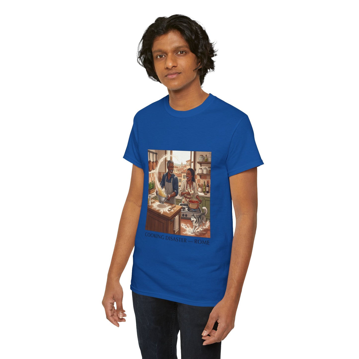 T-Shirt — 'Cooking Disaster — Rome' Illustrated Cooking Tee