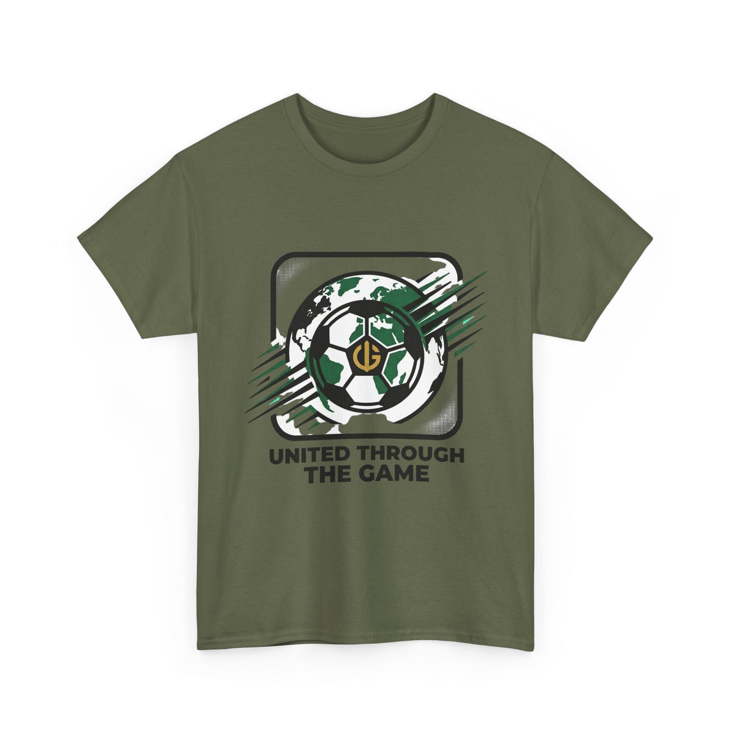 Soccer T-Shirt — "United Through the Game" Graphic Tee