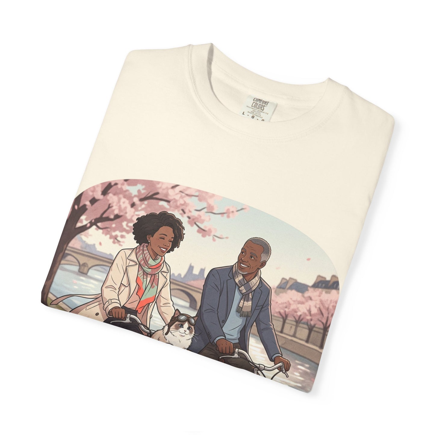 Couples Cherry Blossom Bike Ride T-Shirt